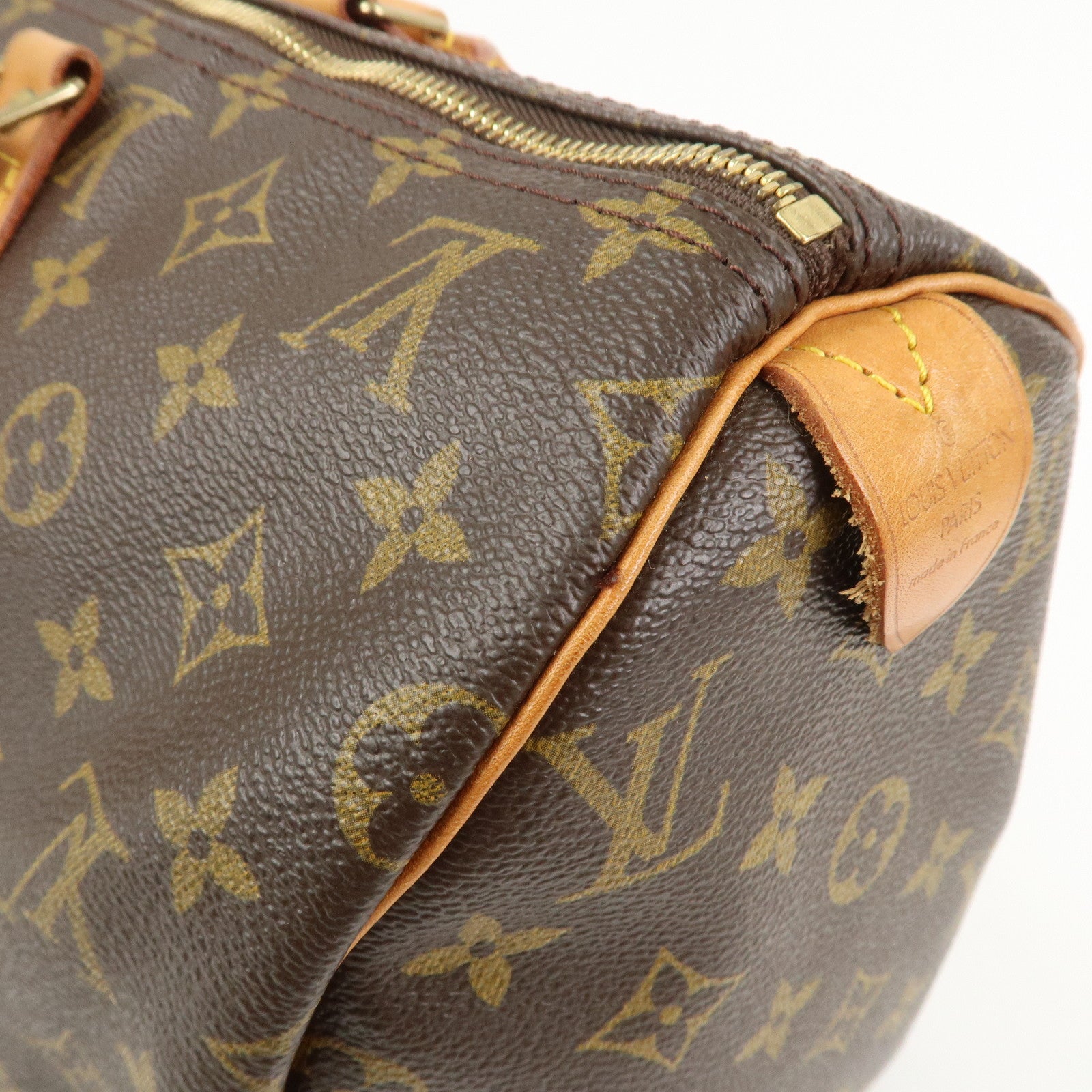 Louis Vuitton Monogram Speedy 40 Hand Bag Boston Bag Brown M41522