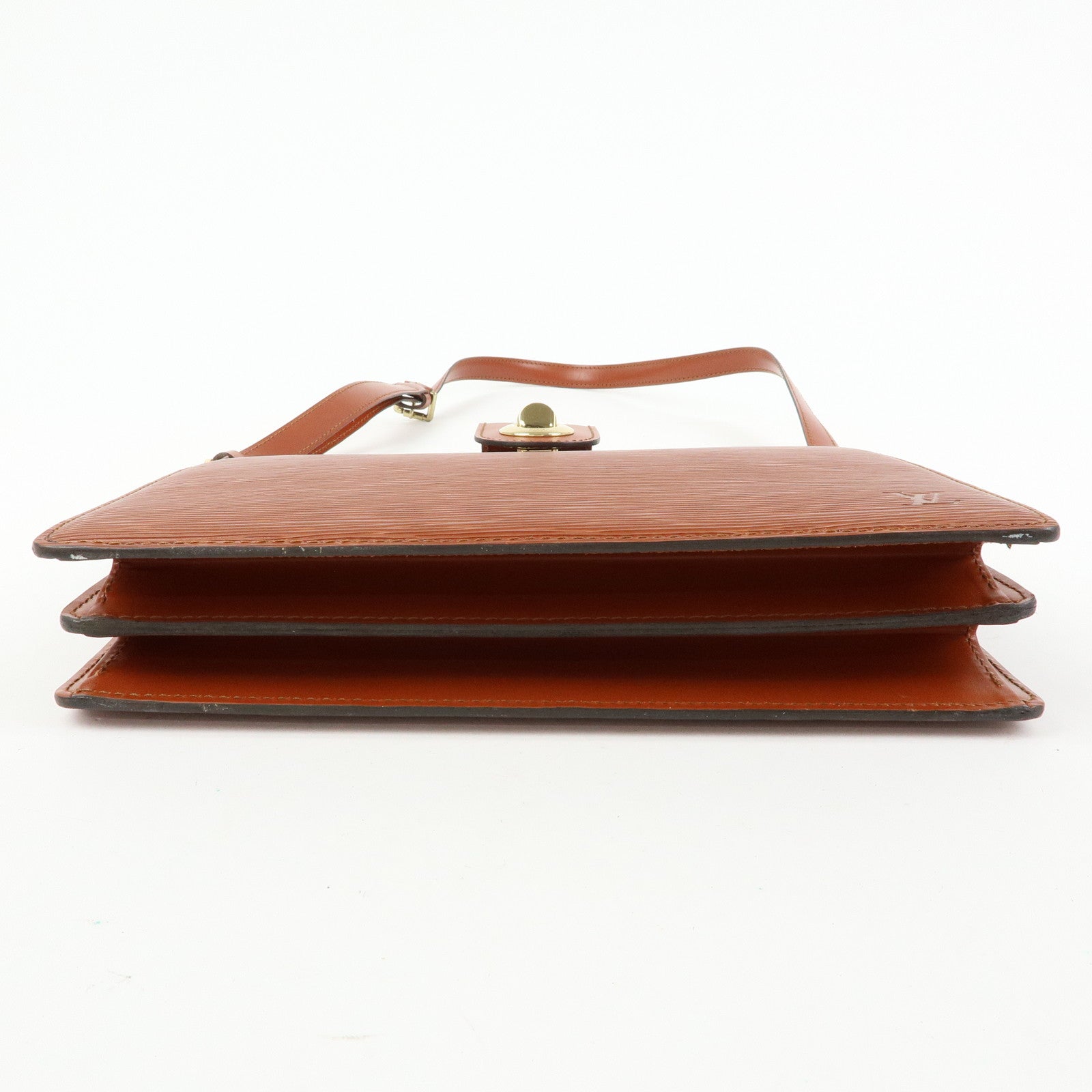 Louis Vuitton Epi Leather Capucines Shoulder Bag Kenya Brown M52343