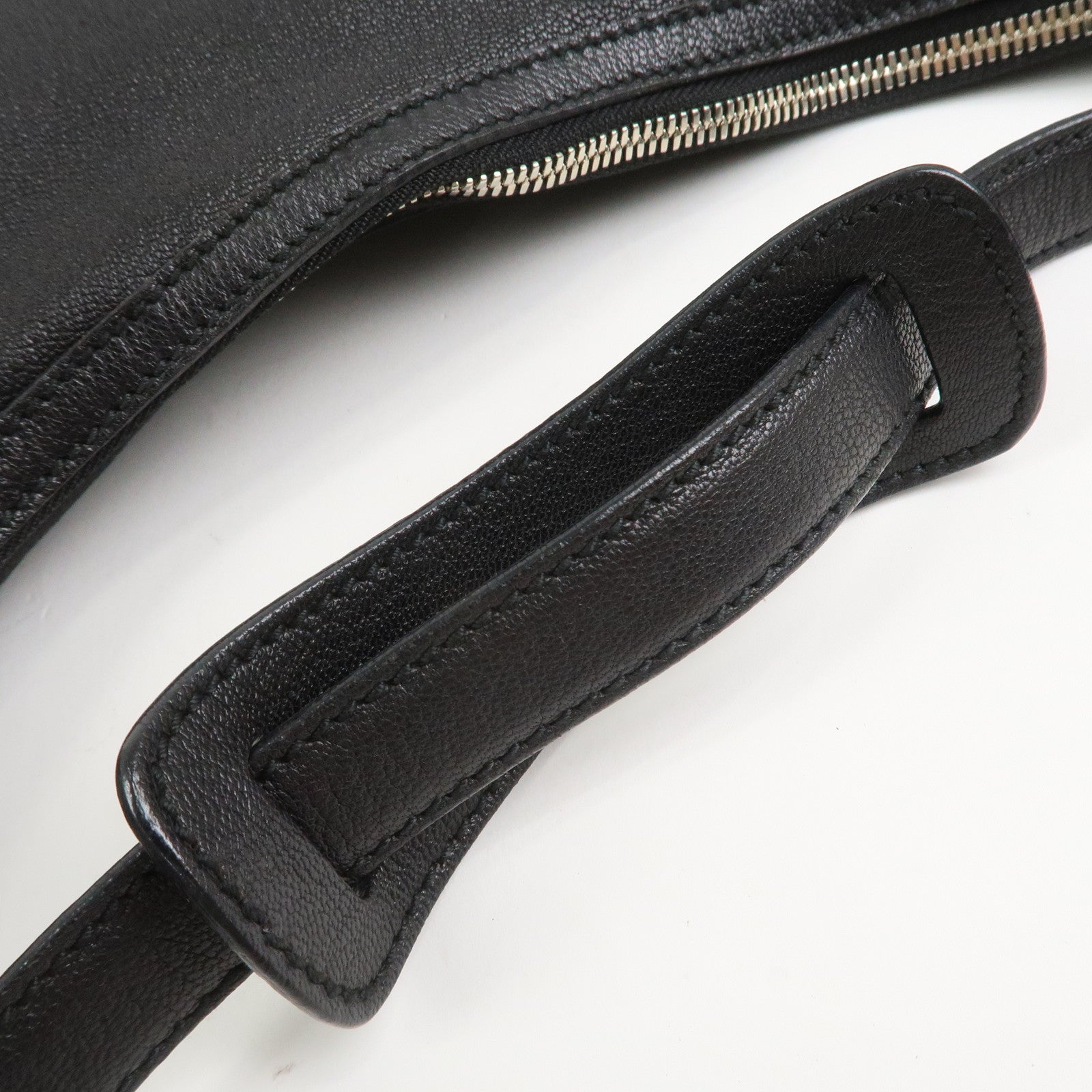 GUCCI Princy Sherry Leather Shoulder Bag Hand Bag Black 162882