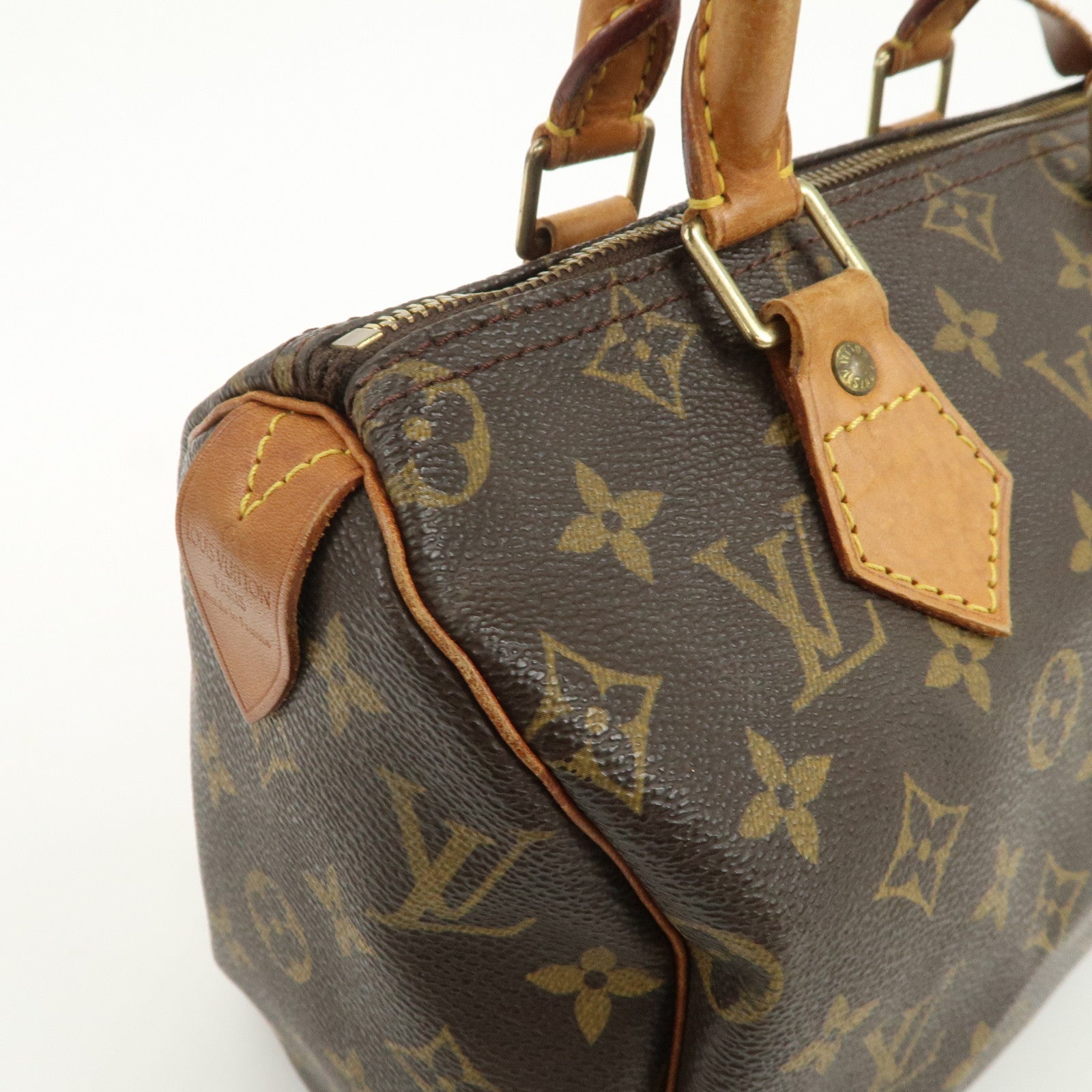 Louis Vuitton Monogram Speedy 25 Boston Bag Hand Bag Brown M41528