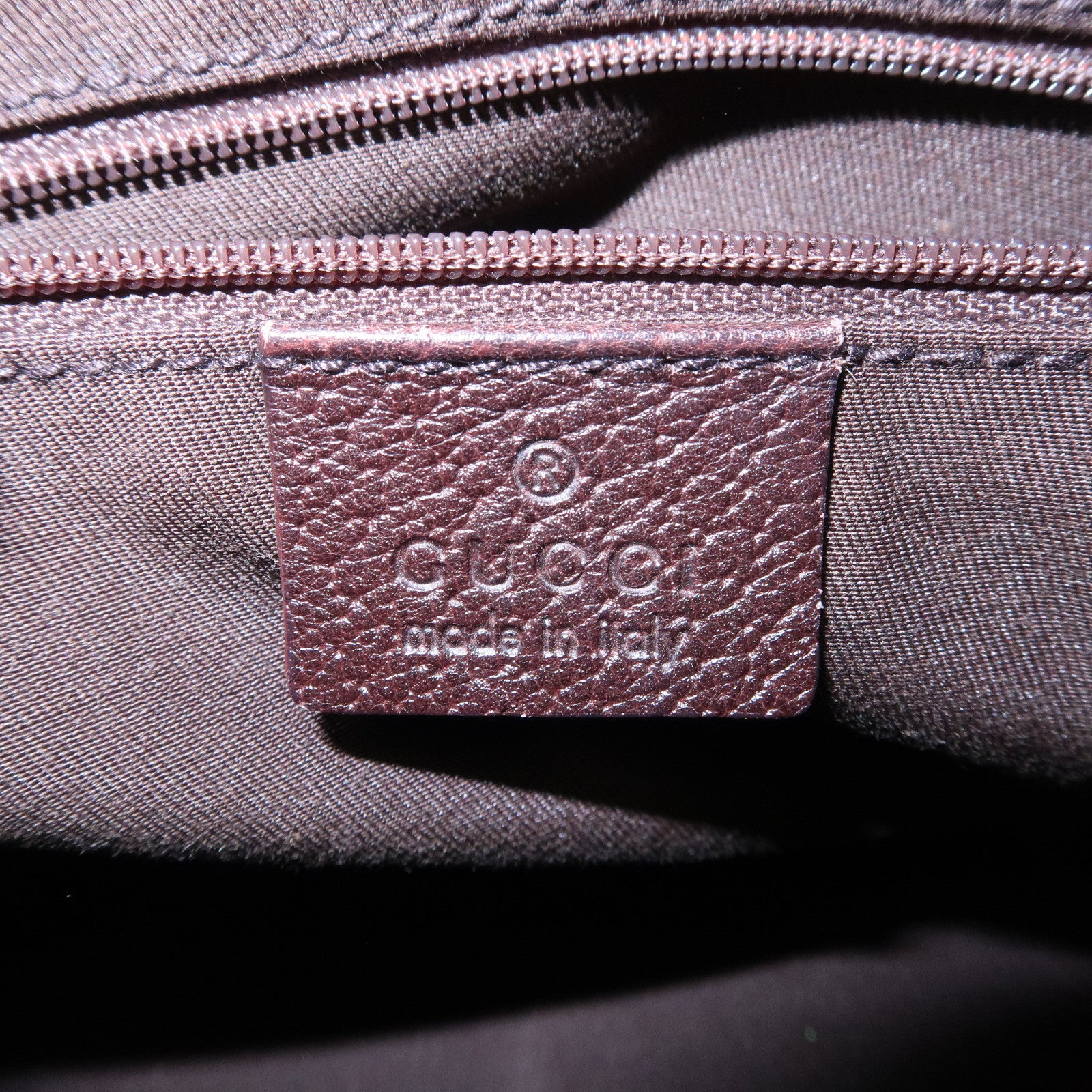 GUCCI Abbey GG Canvas Leather Mini Boston Bag Beige Brown 130942 Used