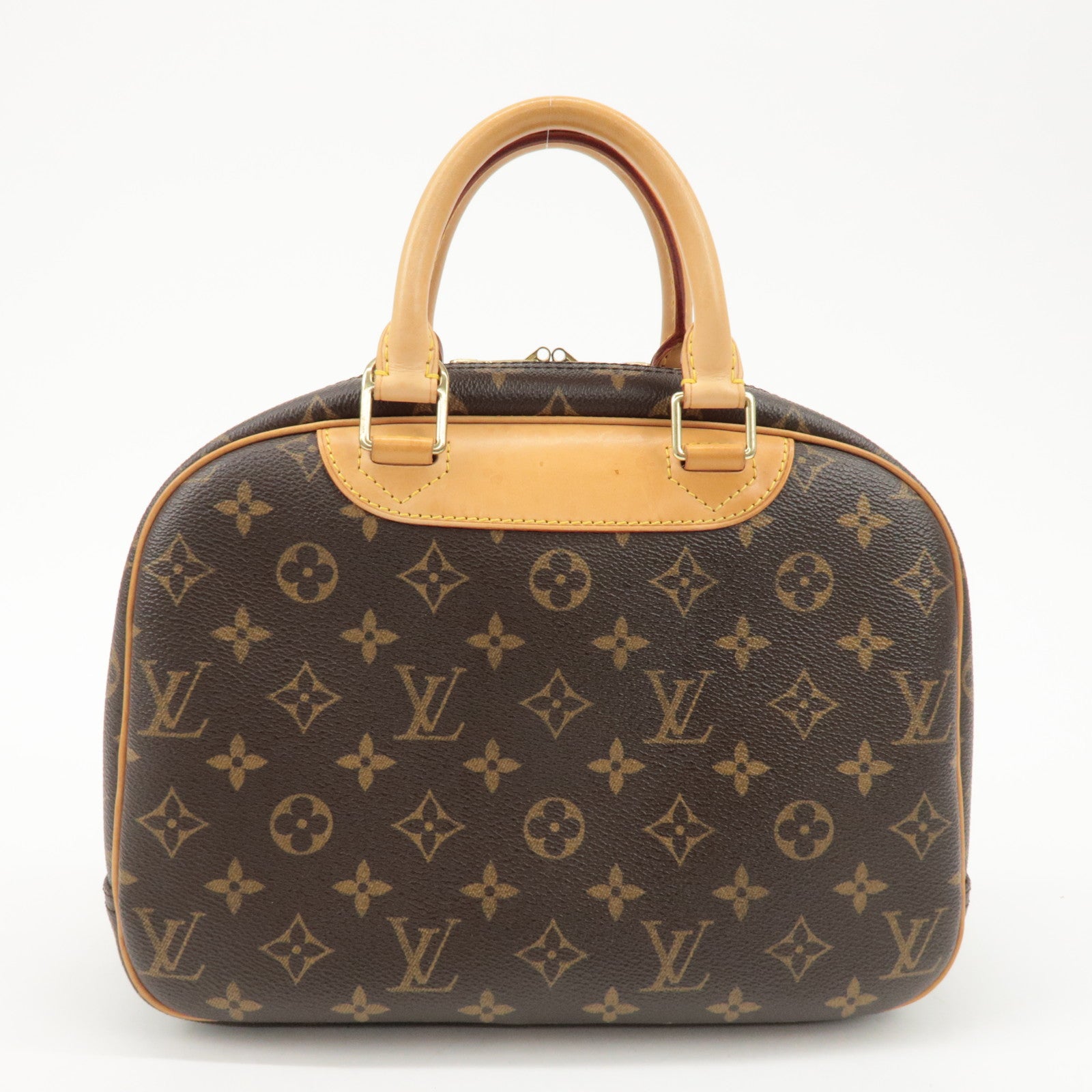 Louis Vuitton Monogram Trueville Hand Bag Brown M42228 Used