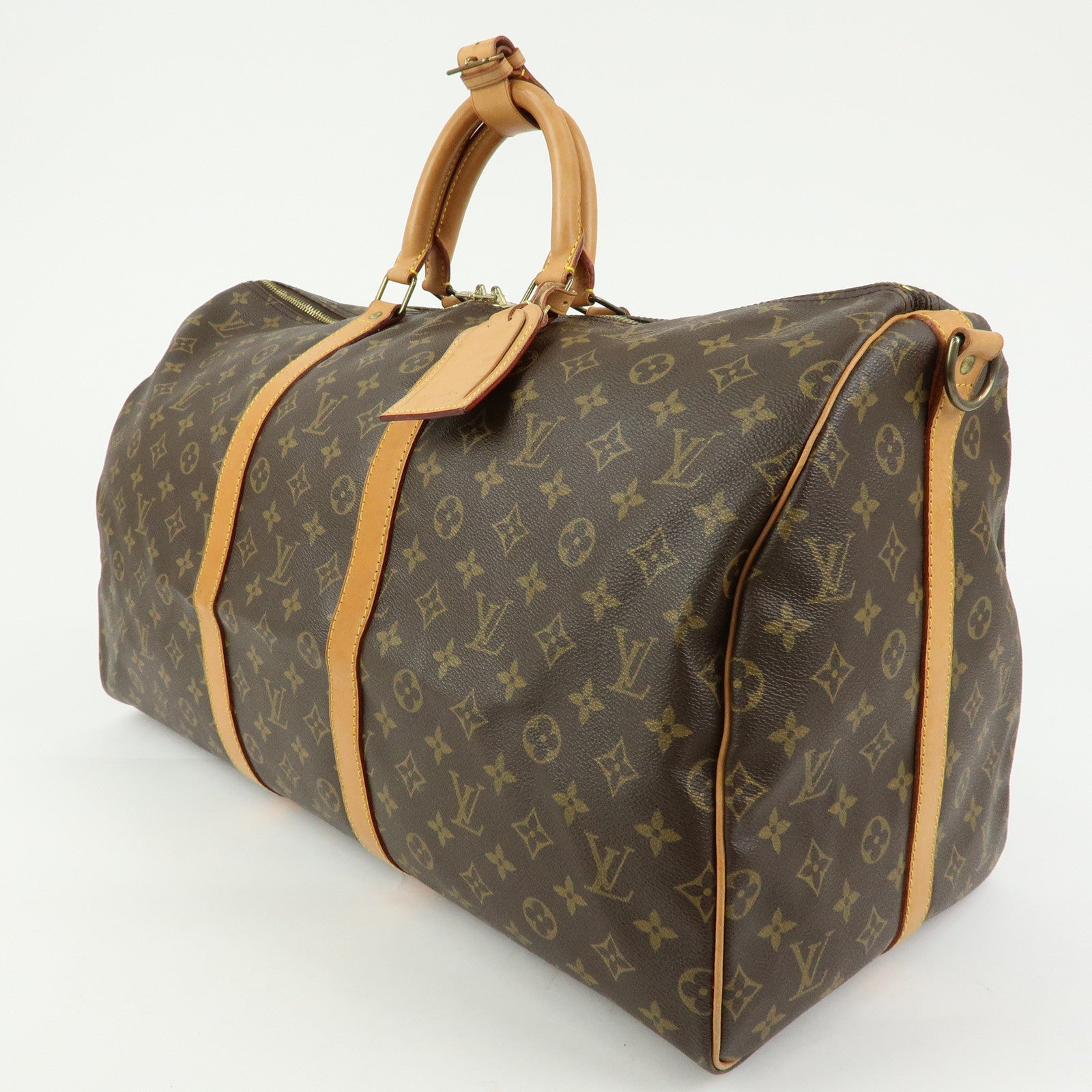 Louis Vuitton Monogram Keep All Bandouliere 55 Boston Bag M41414