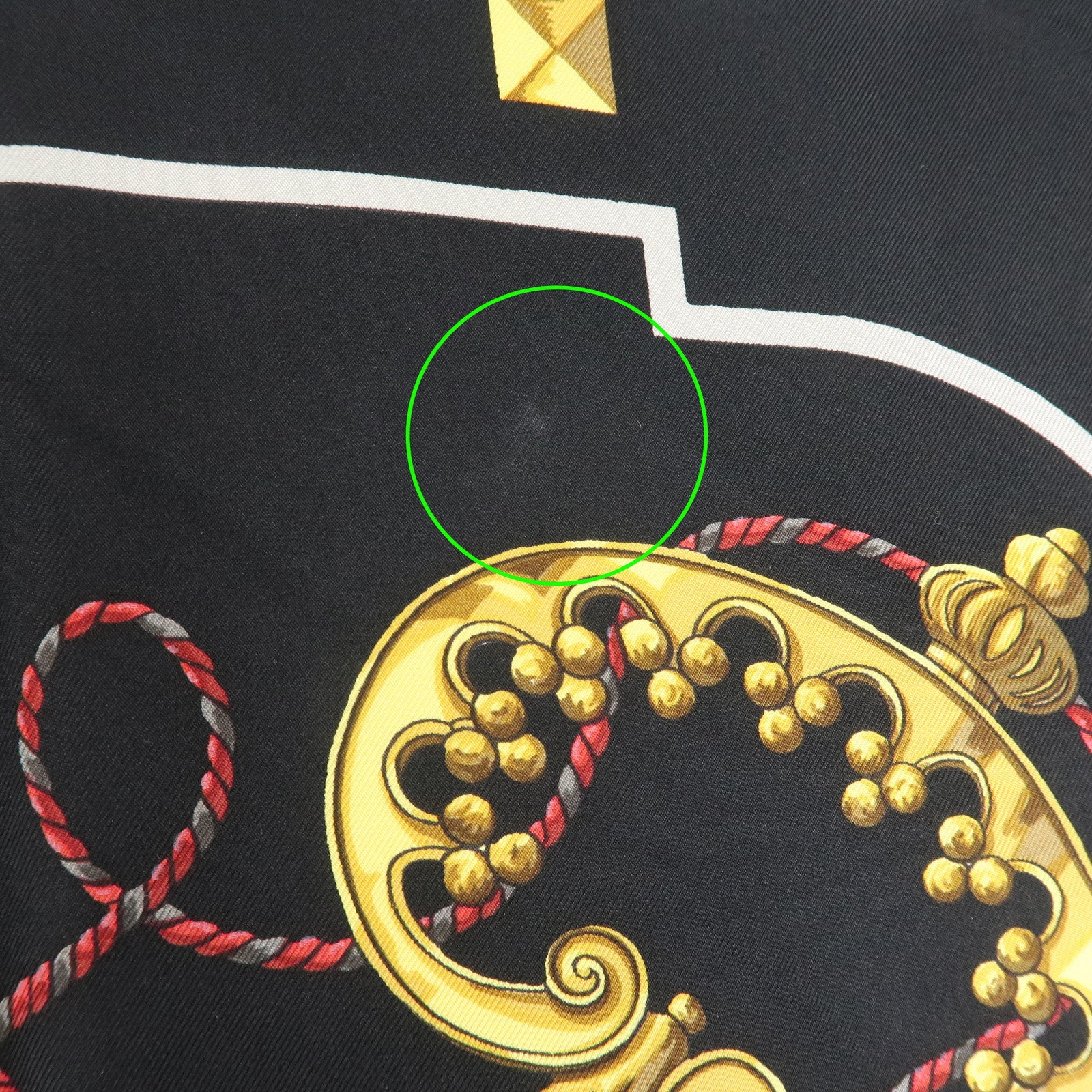 HERMES Carre 90 Silk 100% Scarf LES CLES THE KEYS RARE Black Gold Used