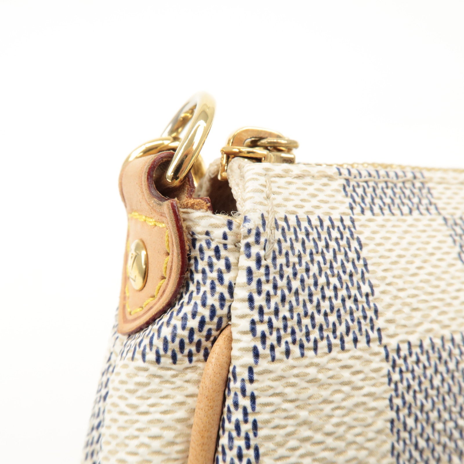 Louis Vuitton Damier Azur Eva 2Way Bag Pouch Shoulder Bag N55214 Used