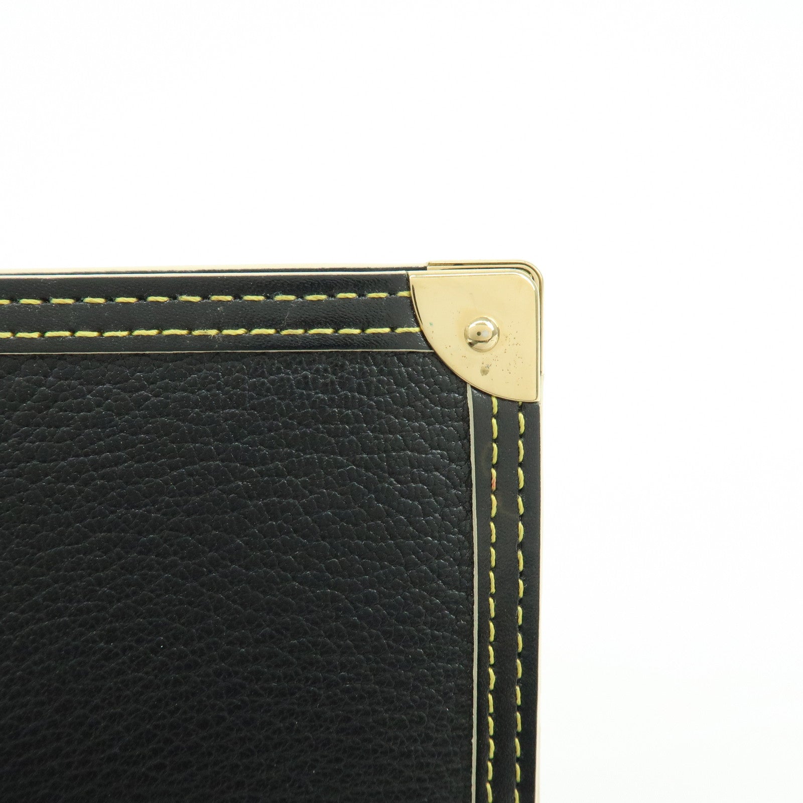 Louis Vuitton Suhari Leather Agenda MM Planner Cover Noir R20884