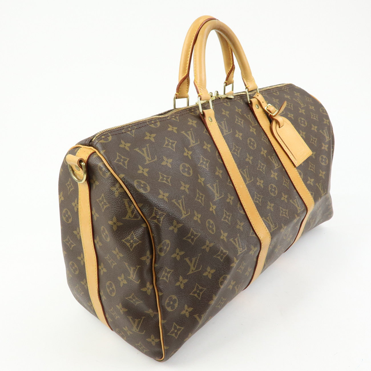 Louis Vuitton Monogram Keep All Bandouliere 50 Boston Bag M41416