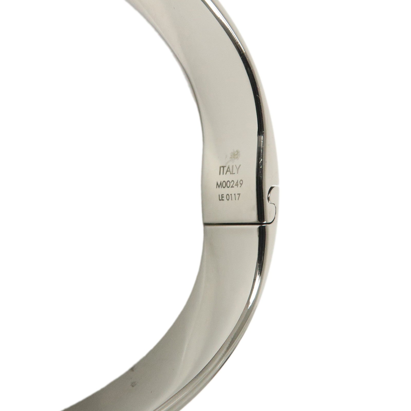 Louis Vuitton Nanogram Cuff Size S Bracelet Palladium M00249