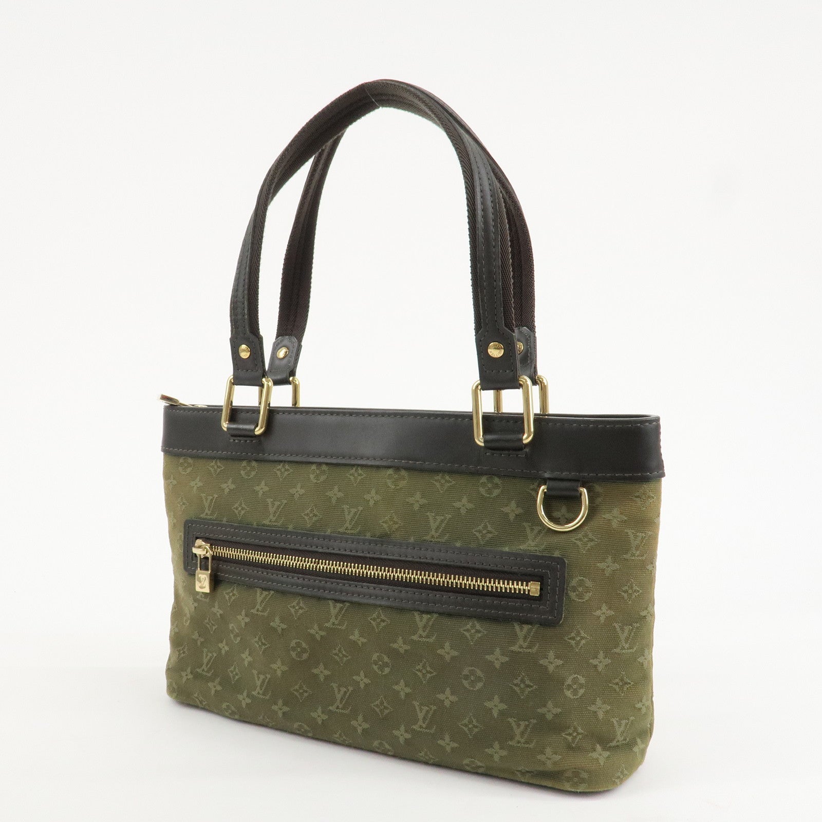 Louis Vuitton Monogram Mini Lucille PM Hand Bag TST Khaki M92682 Used