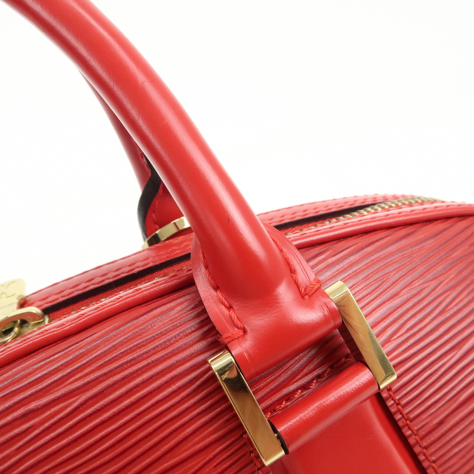 Louis Vuitton Epi Leather Jasmine Hand Bag Castilian Red M52087