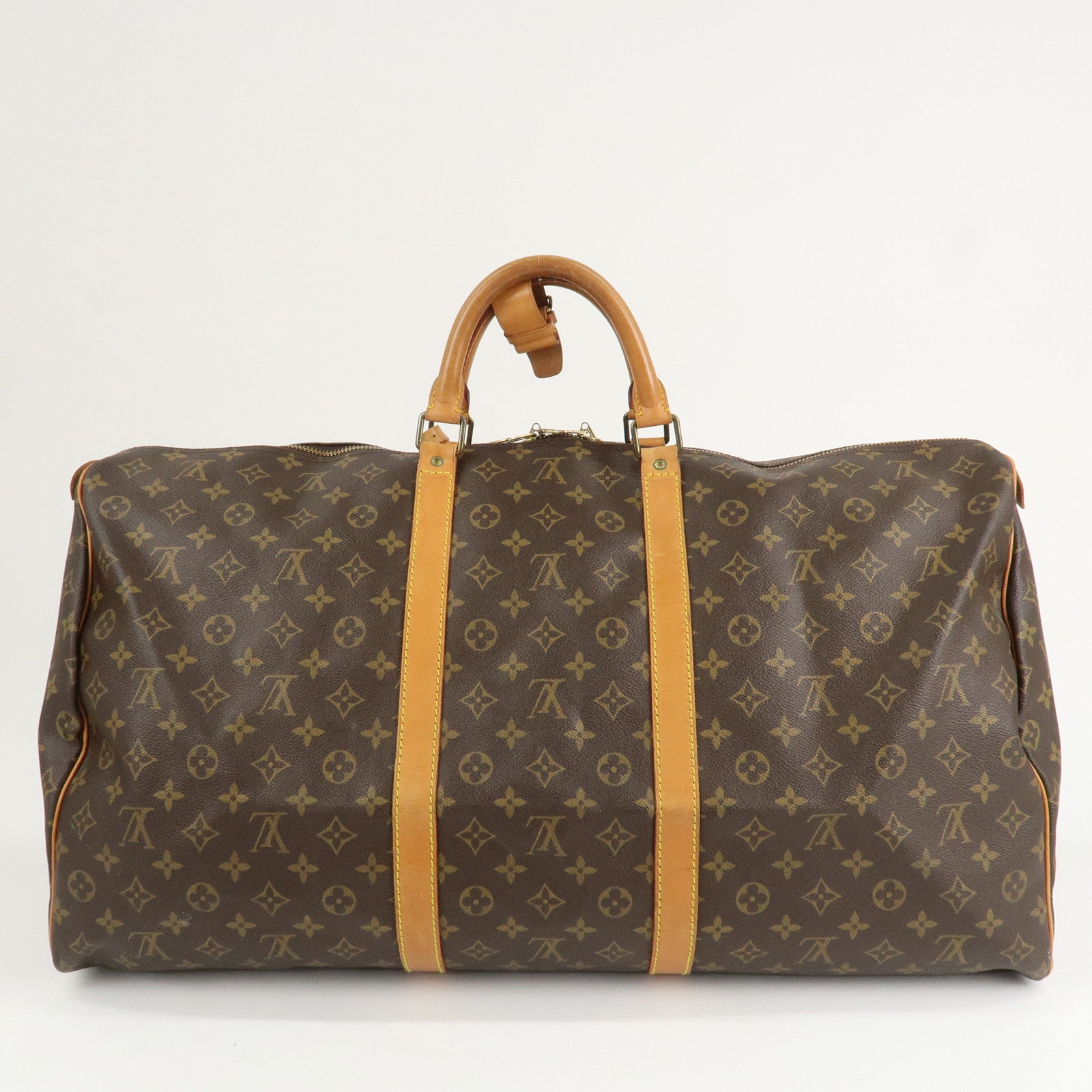 Louis Vuitton Monogram Keep All 60 Boston Bag Brown M41422