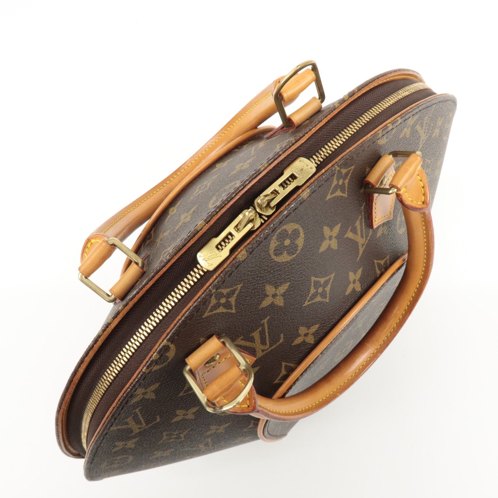 Louis Vuitton Monogram Ellipse MM Hand Bag Brown M51126 Used