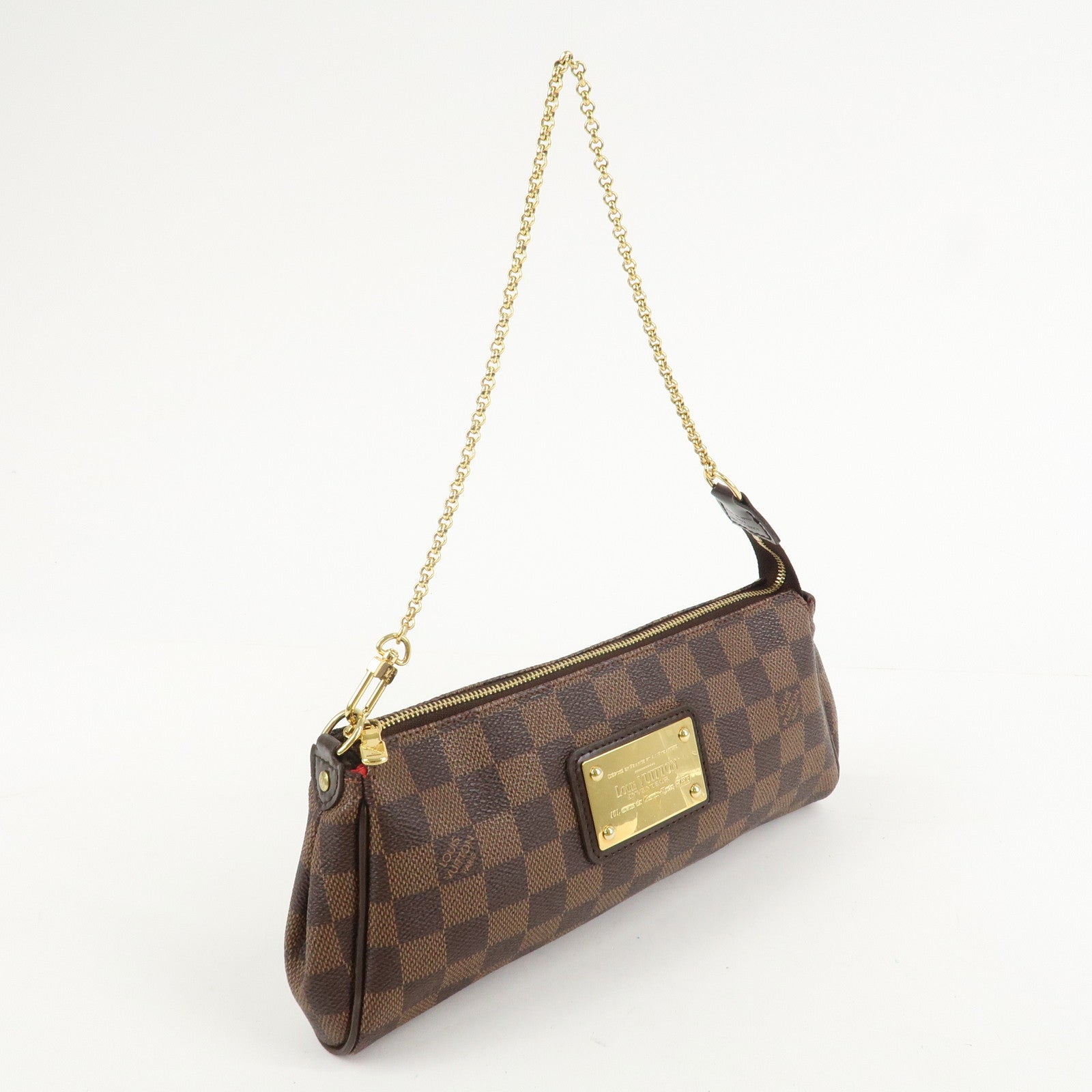 Louis Vuitton Damier Eva 2Way Hand Bag Shoulder Bag Damier Ebene N55213 Used