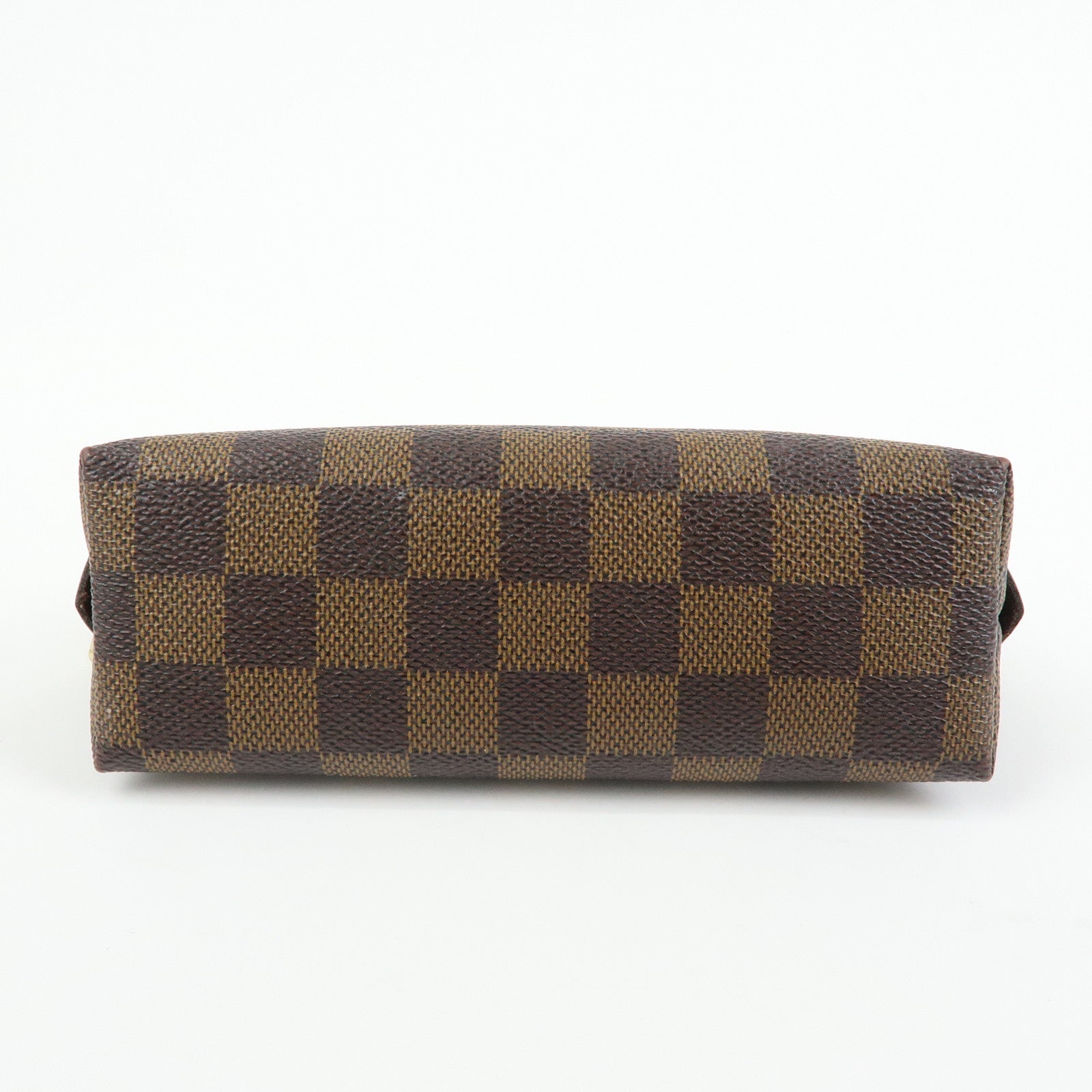Louis Vuitton Damier Ebene Pochette Cosmetic PM Pouch Brown N47516