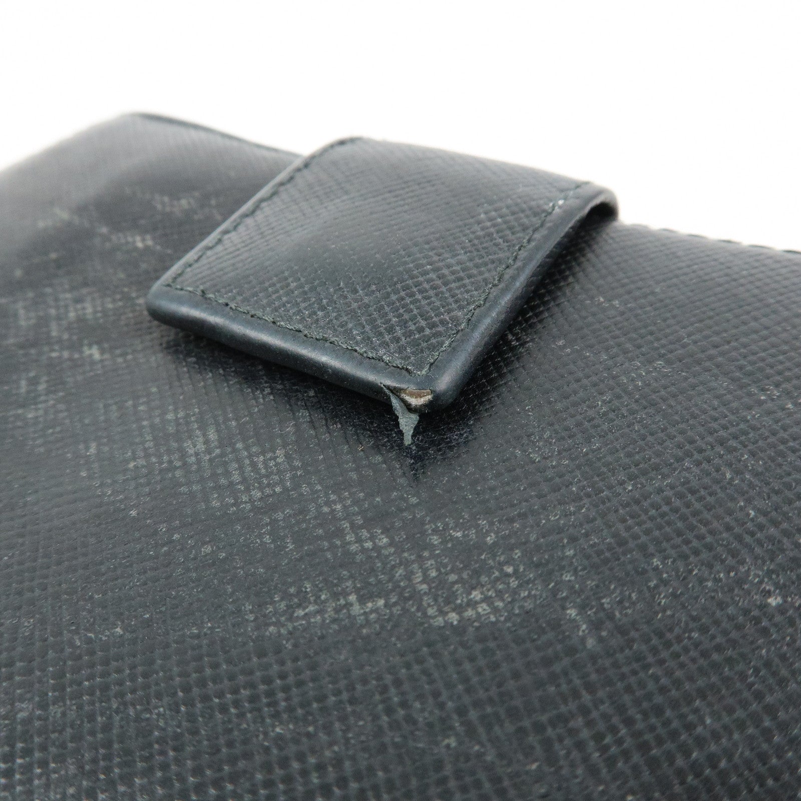 PRADA Triangle Logo Set of 3 Wallet Pouch Black Brown Red