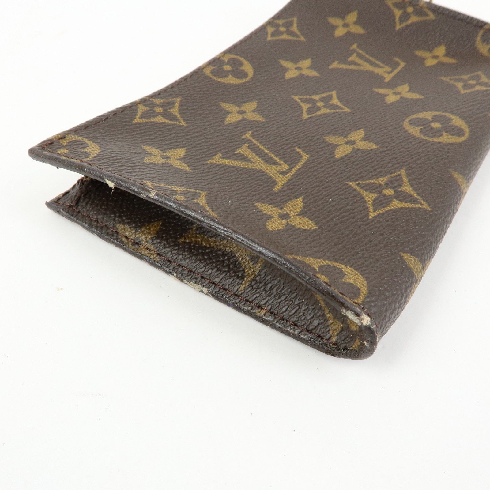 Louis Vuitton Set of 2 Monogram Canvas Bucket PM Pouch Brown