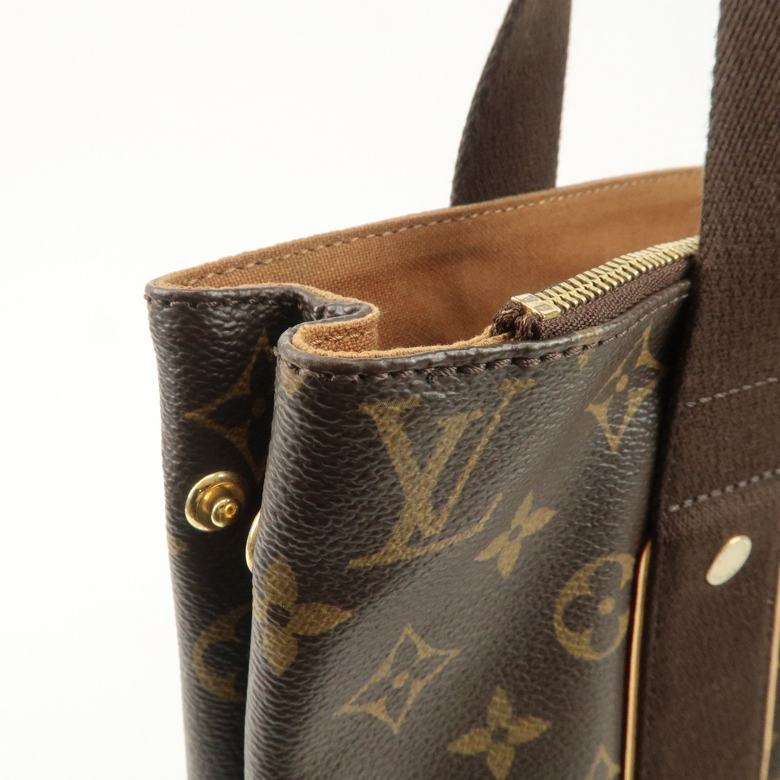 Louis Vuitton Monogram Cabas Beaubourg Tote Bag Brown M53013