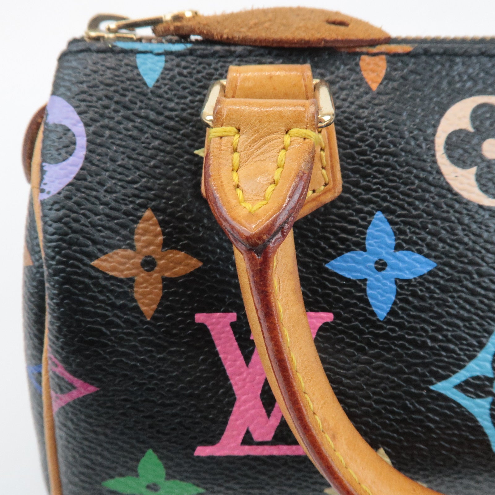 Louis Vuitton Monogram Multicolor Mini Speedy Mini Bag Noir M92644