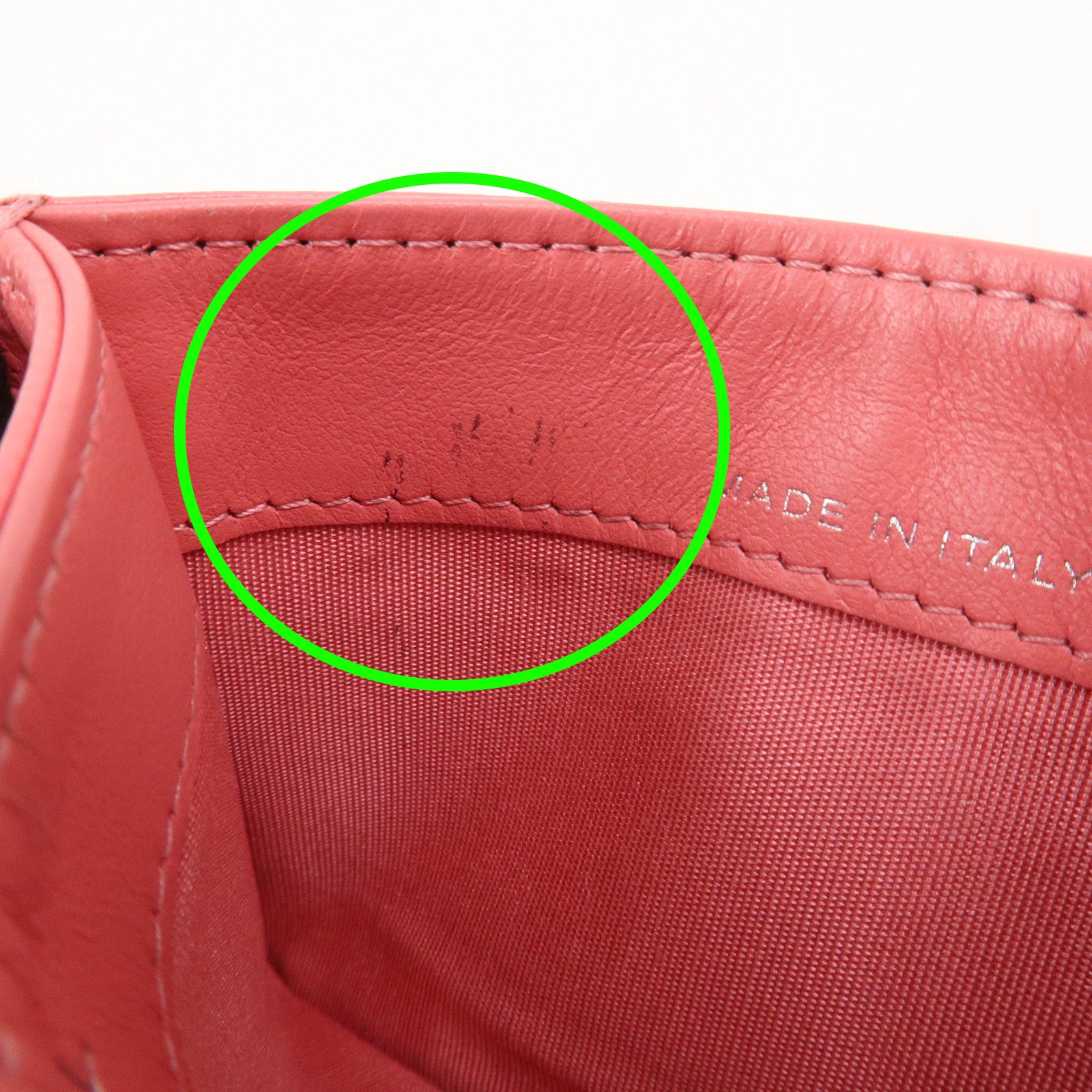 CHANEL COCO Mark Matelasse Caviarskin Card Case Pink