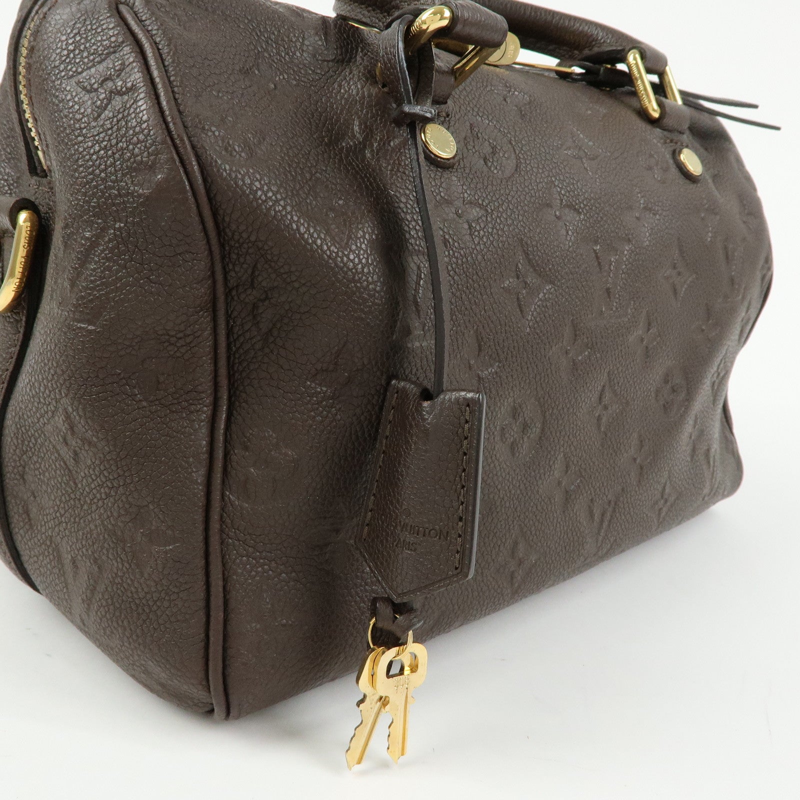 Louis Vuitton Monogram Empreinte Speedy Bandouliere 25 Terre M40761