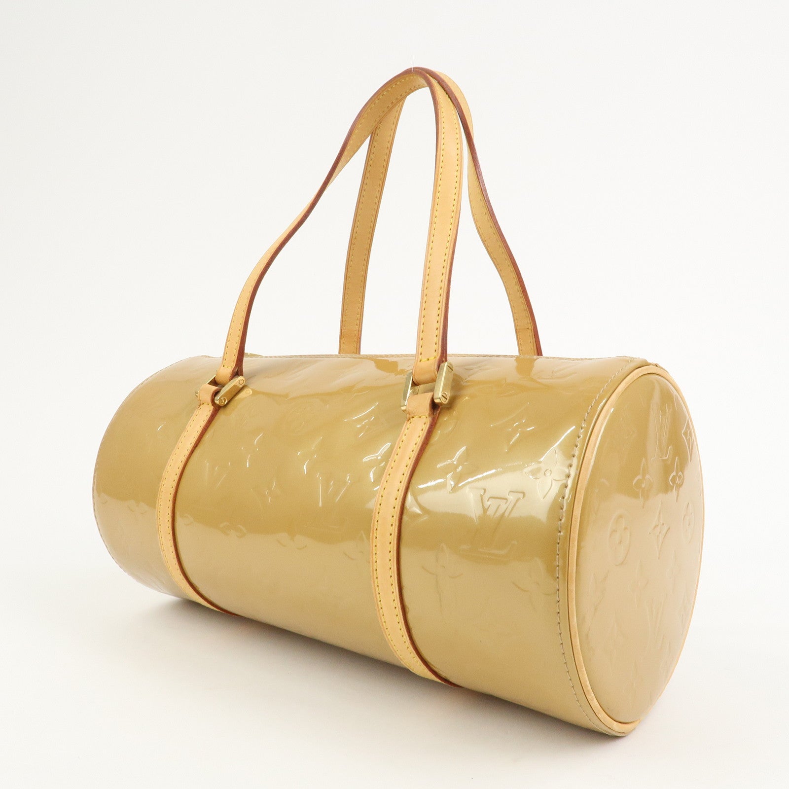 Louis Vuitton Monogram Vernis Bedford Hand Bag Beige M91006