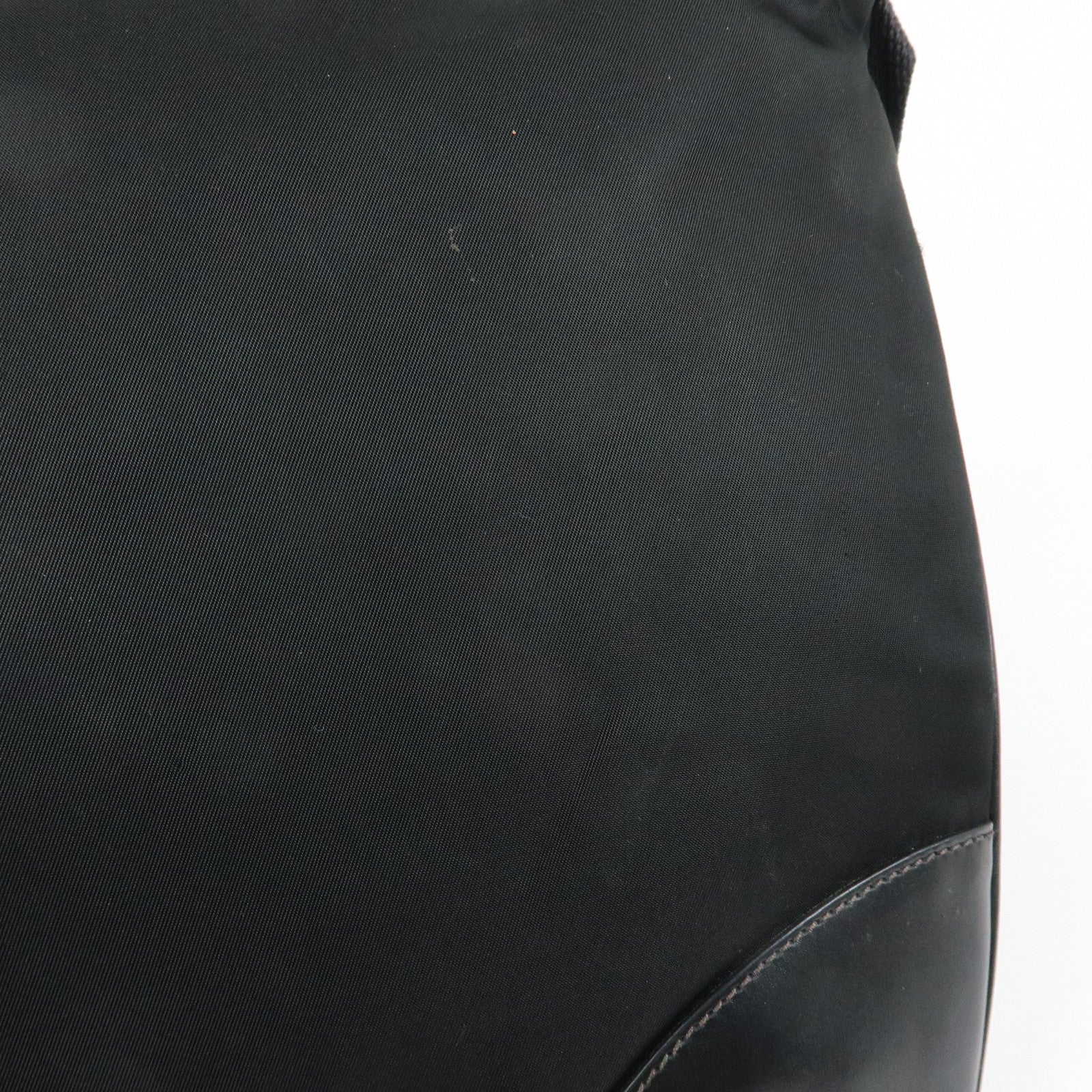 PRADA Triangle Logo Nylon Shoulder Crossbody Bag Black BT0326