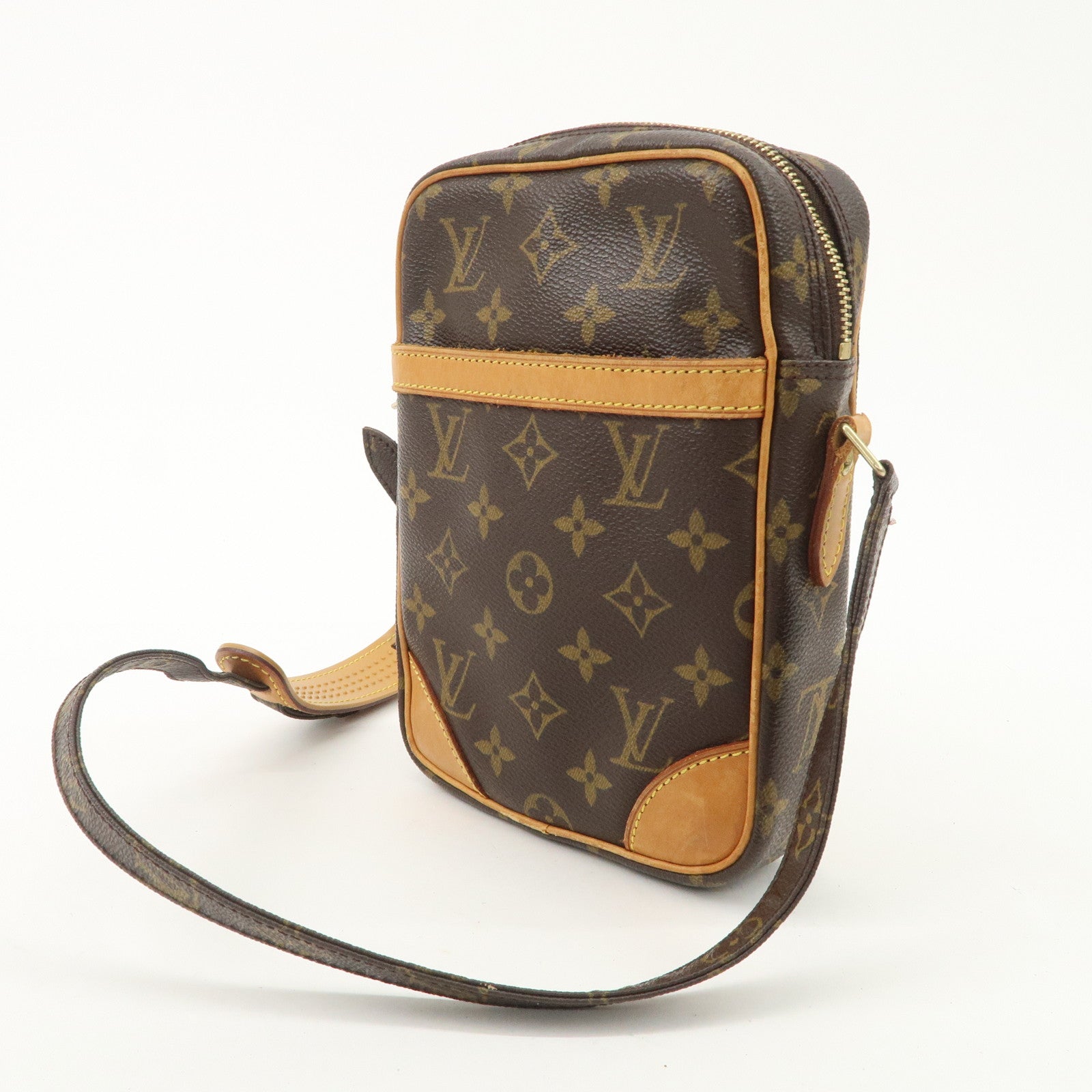 Louis Vuitton Monogram Danube Shoulder Bag Brown M45266 Used