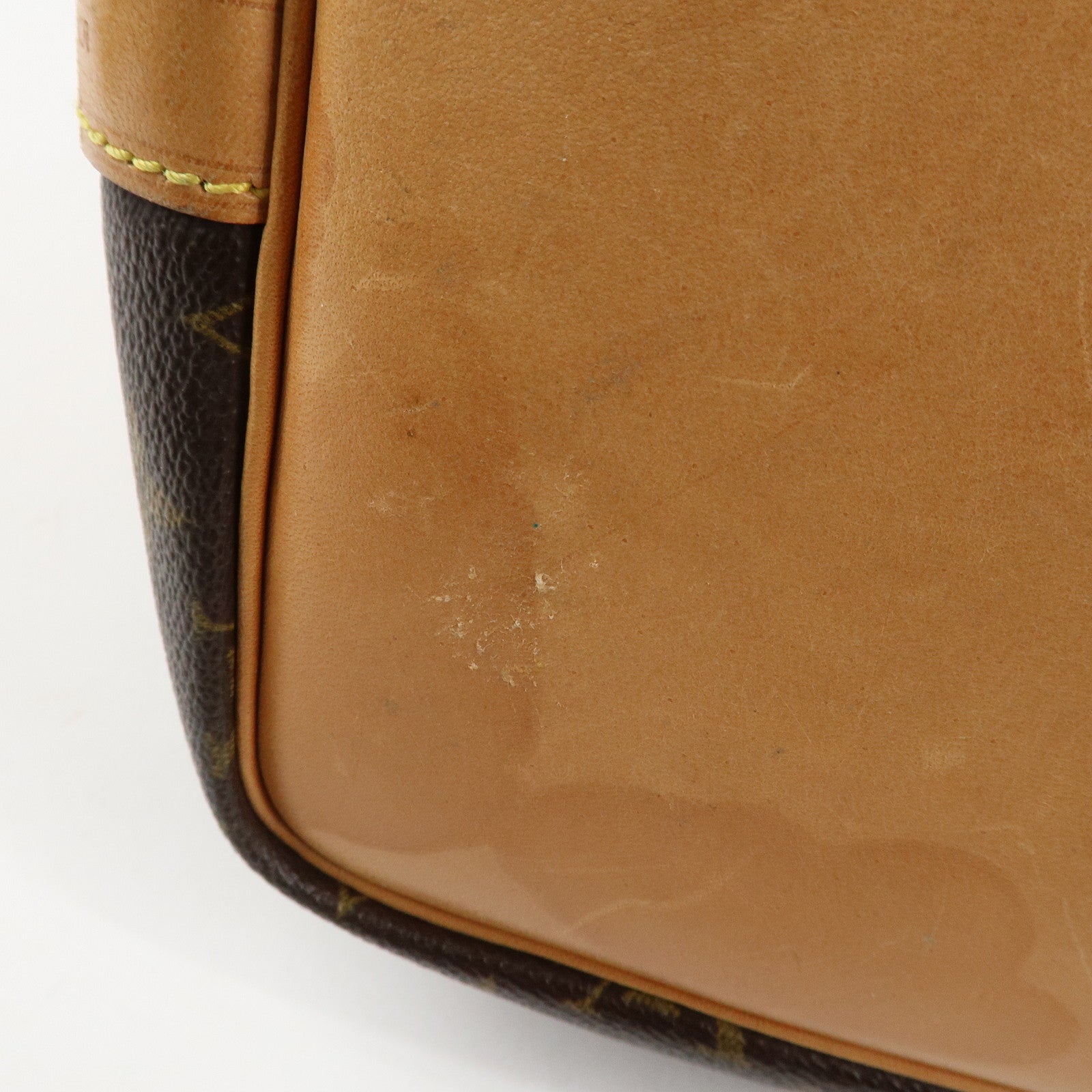 Louis Vuitton Monogram Canvas Petit Noe Shoulder Bag Brown M42226 Used