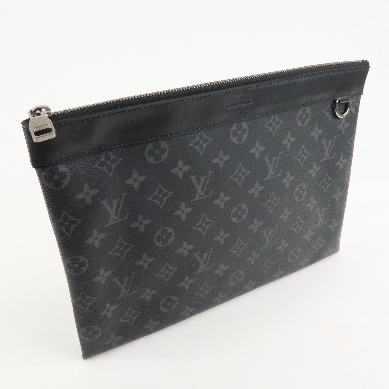 Louis Vuitton Monogram Eclipse Pochette Discovery Clutch Bag M62291