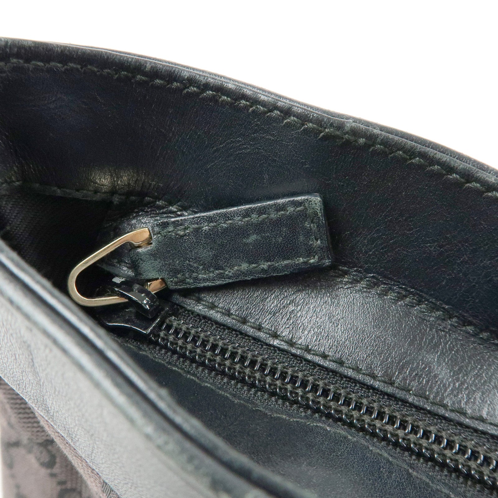 GUCCI GG Canvas Leather Tote Bag Hand Bag Black 002・1119・1705