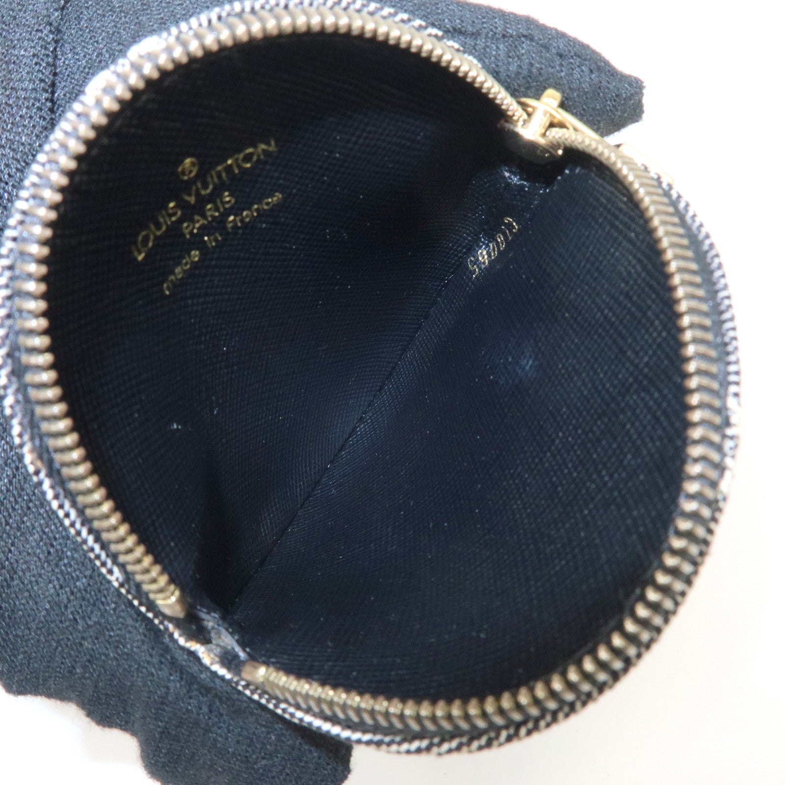 Louis Vuitton Monogram Mini Lin Porte Monnaie Round Coin Case M92453 Used