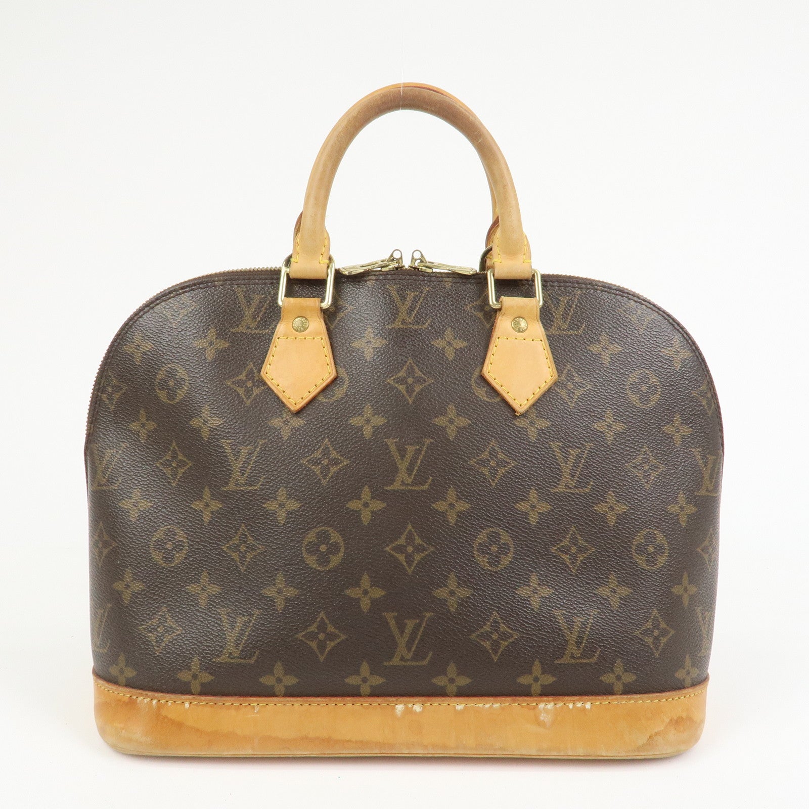 Louis Vuitton Monogram Canvas Alma Hand Bag Brown M51130