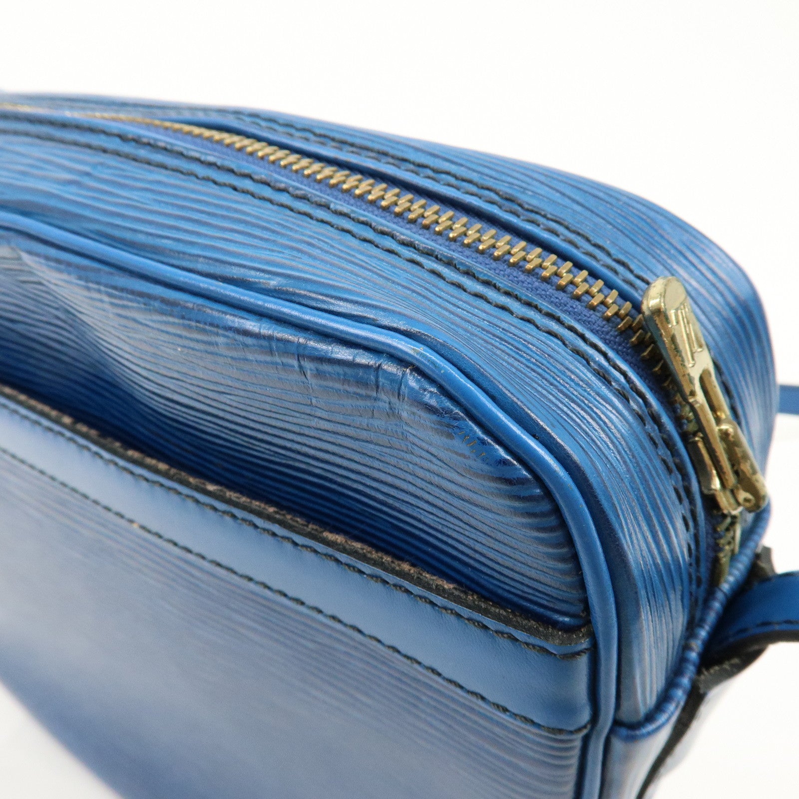 Louis Vuitton Epi Jeune Fille Shoulder Bag Toledo Blue M52155