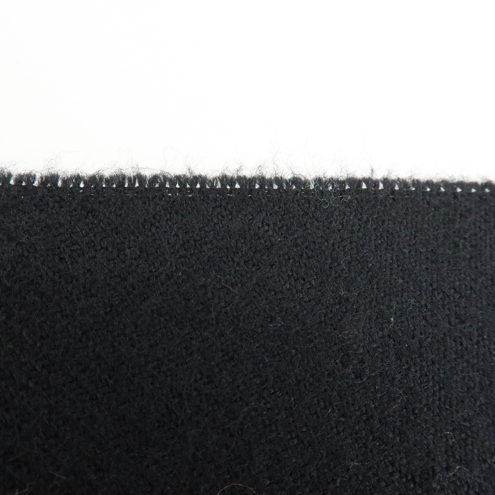 Christian Dior Logo Wool Acrylic Scarf Black Ivory