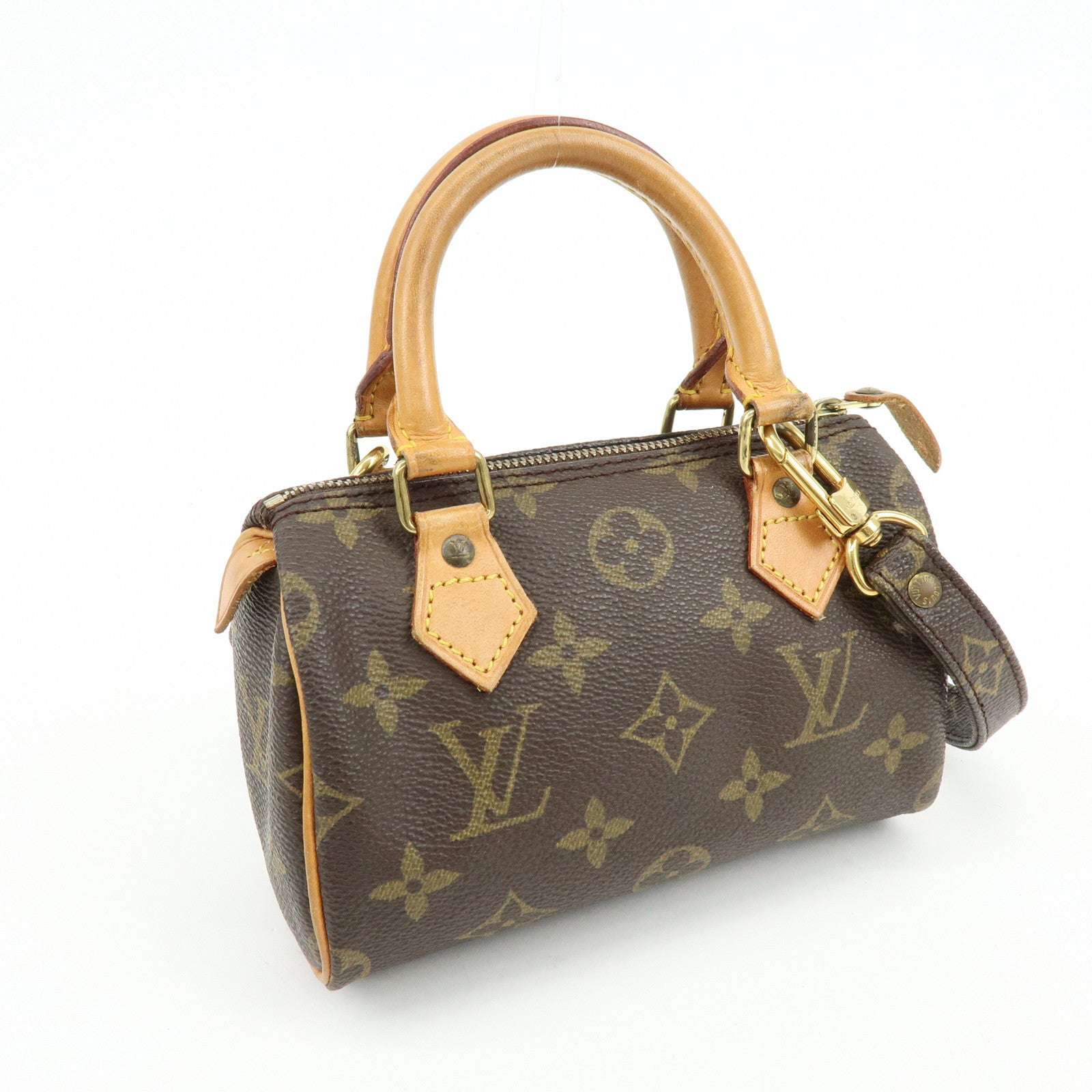 Louis Vuitton Monogram Mini Speedy Hand Bag Shoulder Bag M41534