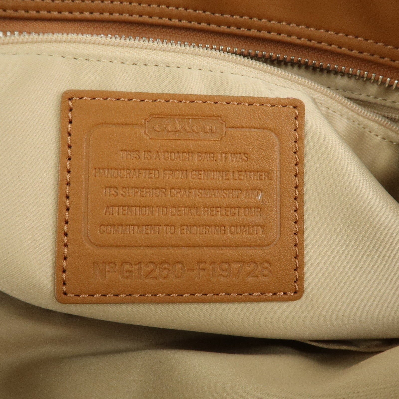COACH Signature Canvas Leather Set of 2 Hand Bag Black Brown