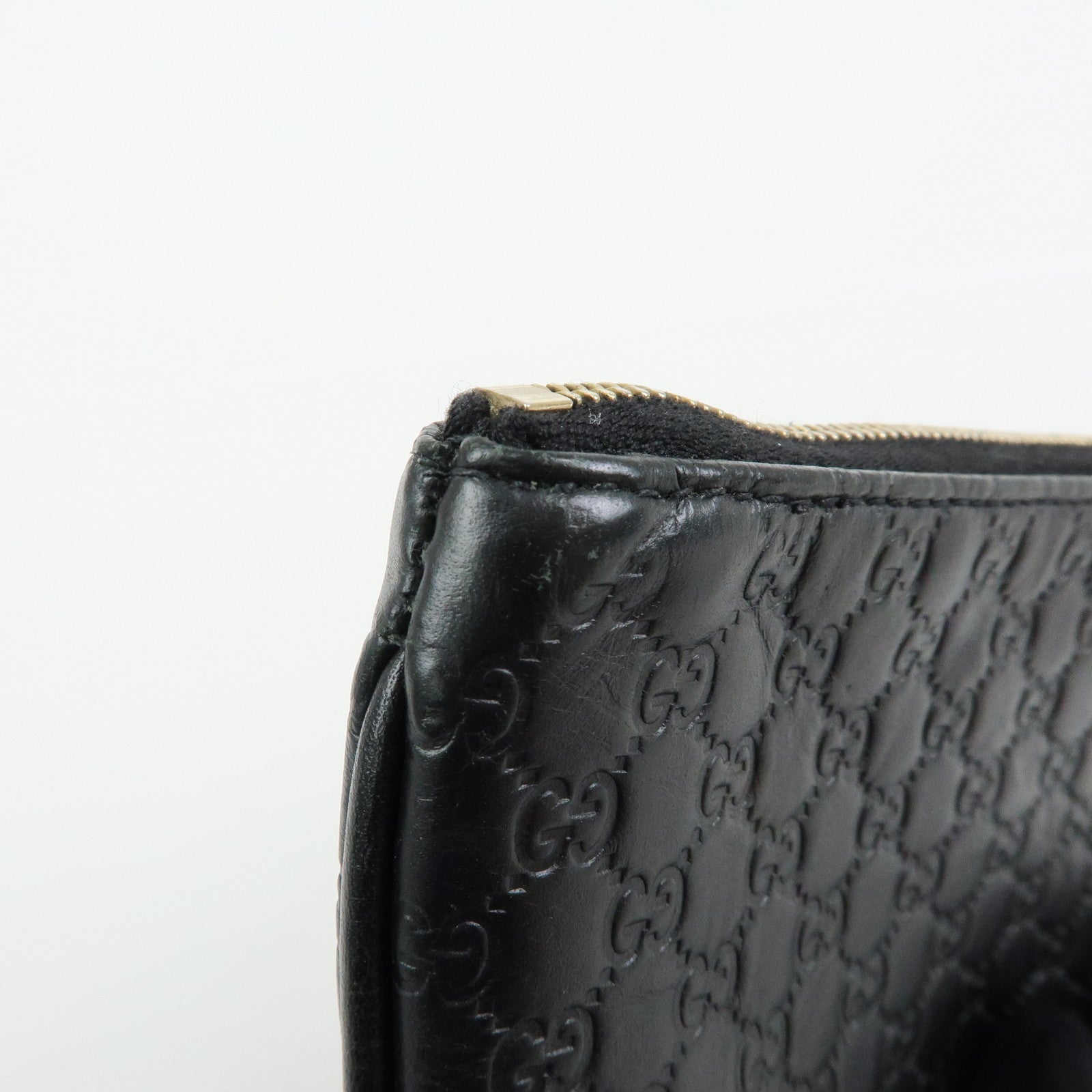 GUCCI Micro Guccissima Leather Coin Case Key Case Black 544248