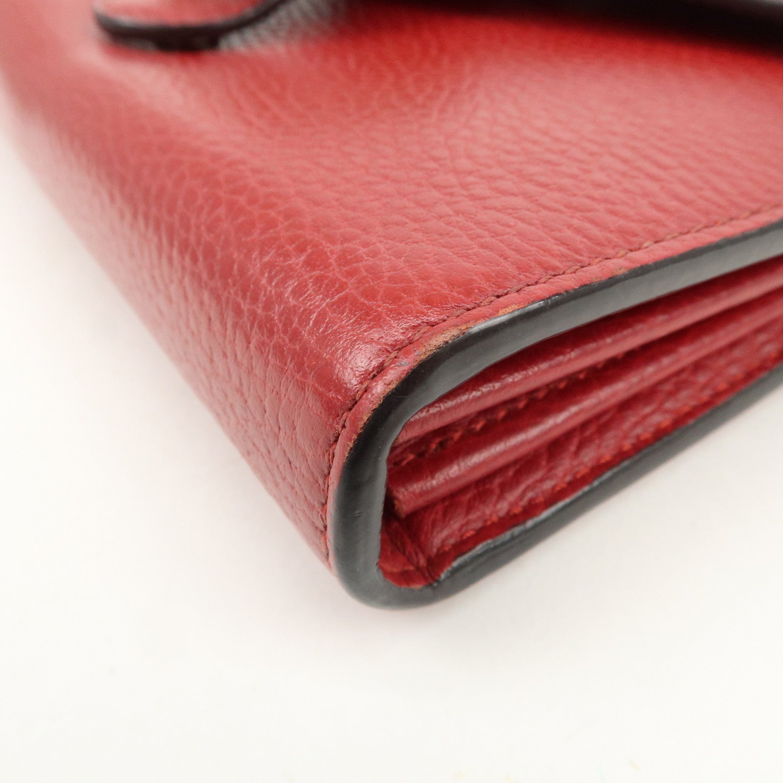 GUCCI Dionysus Leather Chain Shoulder Bag Red 401231