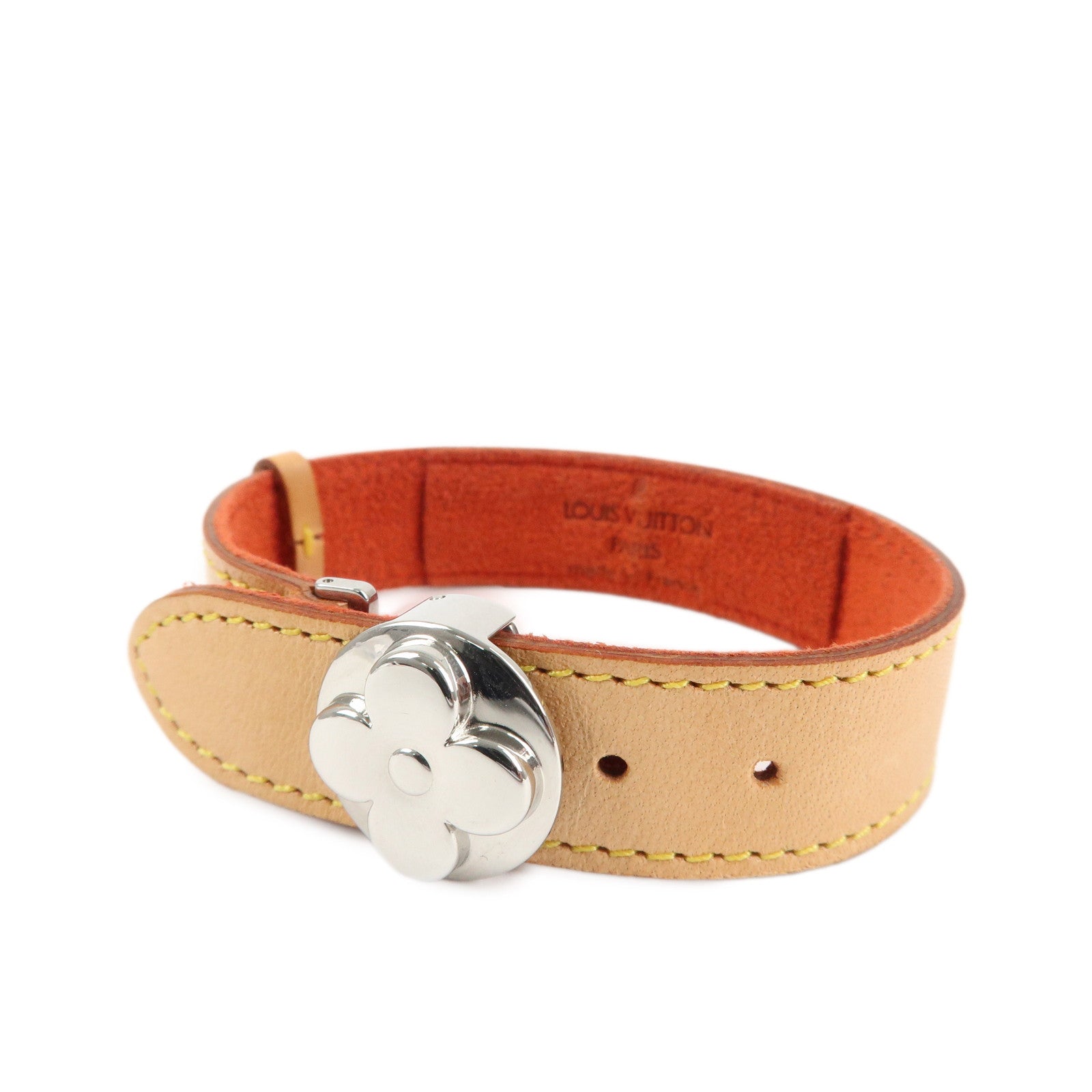 Louis Vuitton Monogram Leather Vous Good Luck Bracelet M64448 Used