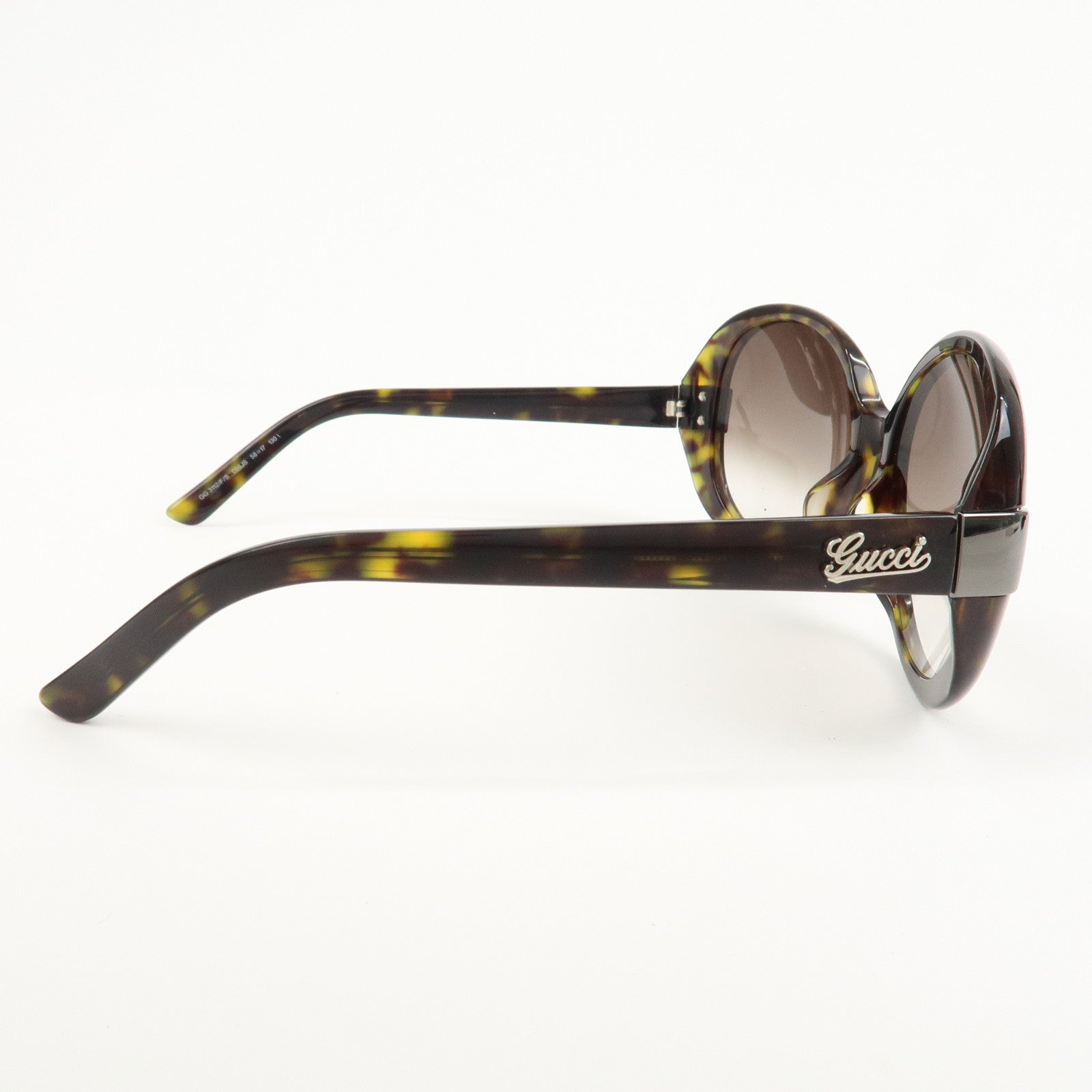 GUCCI Plastic Tortoiseshell Sunglasses 086JS 58□17 130 GG3112FS