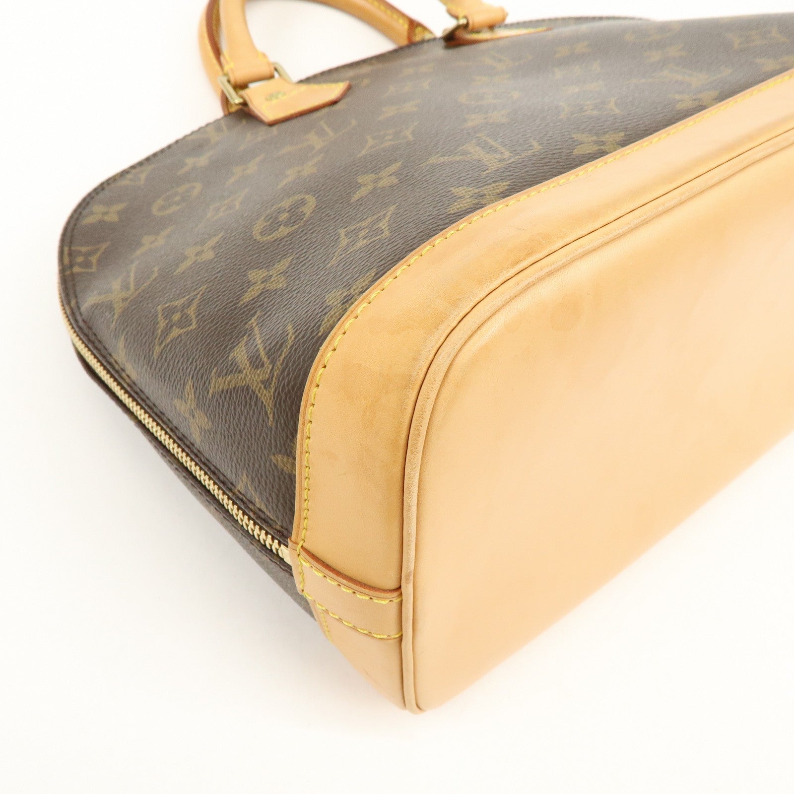 Louis Vuitton Monogram Alma Hand Bag Brown M51130