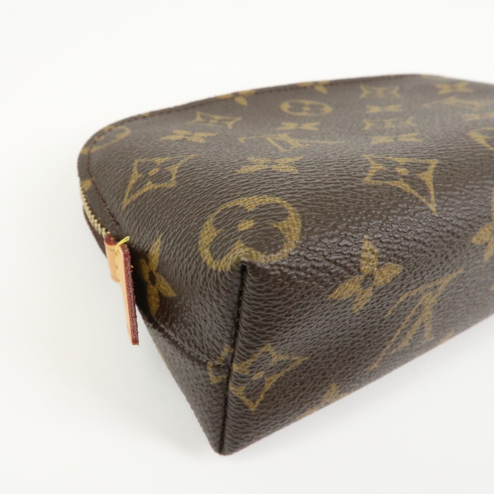 Louis Vuitton Monogram Pochette Cosmetic Pouch Brown M47515