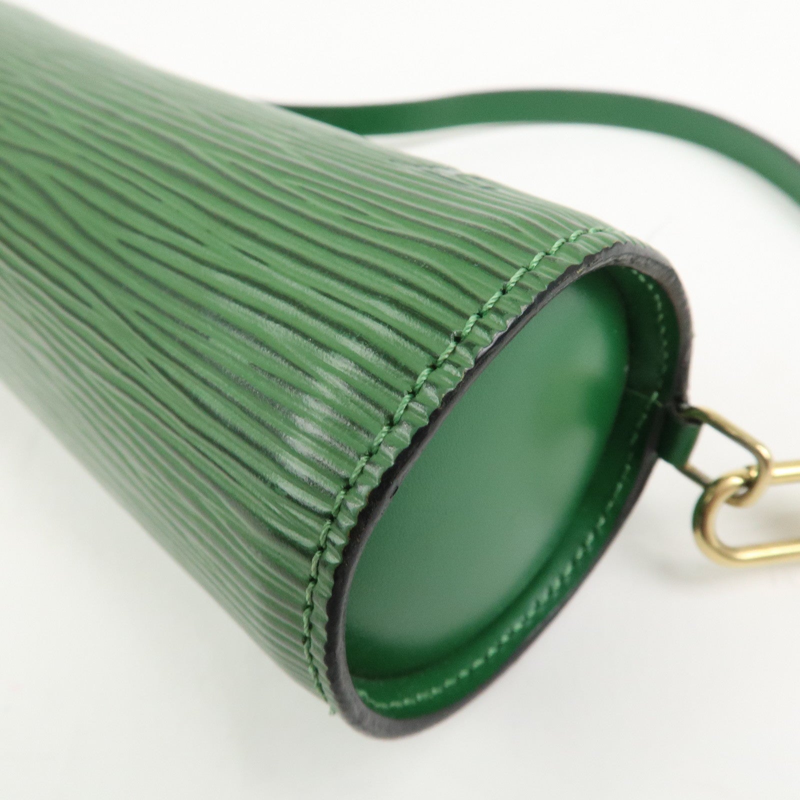 Louis Vuitton Epi Mini Pouch For Soufflot Hand Bag Borneo Green