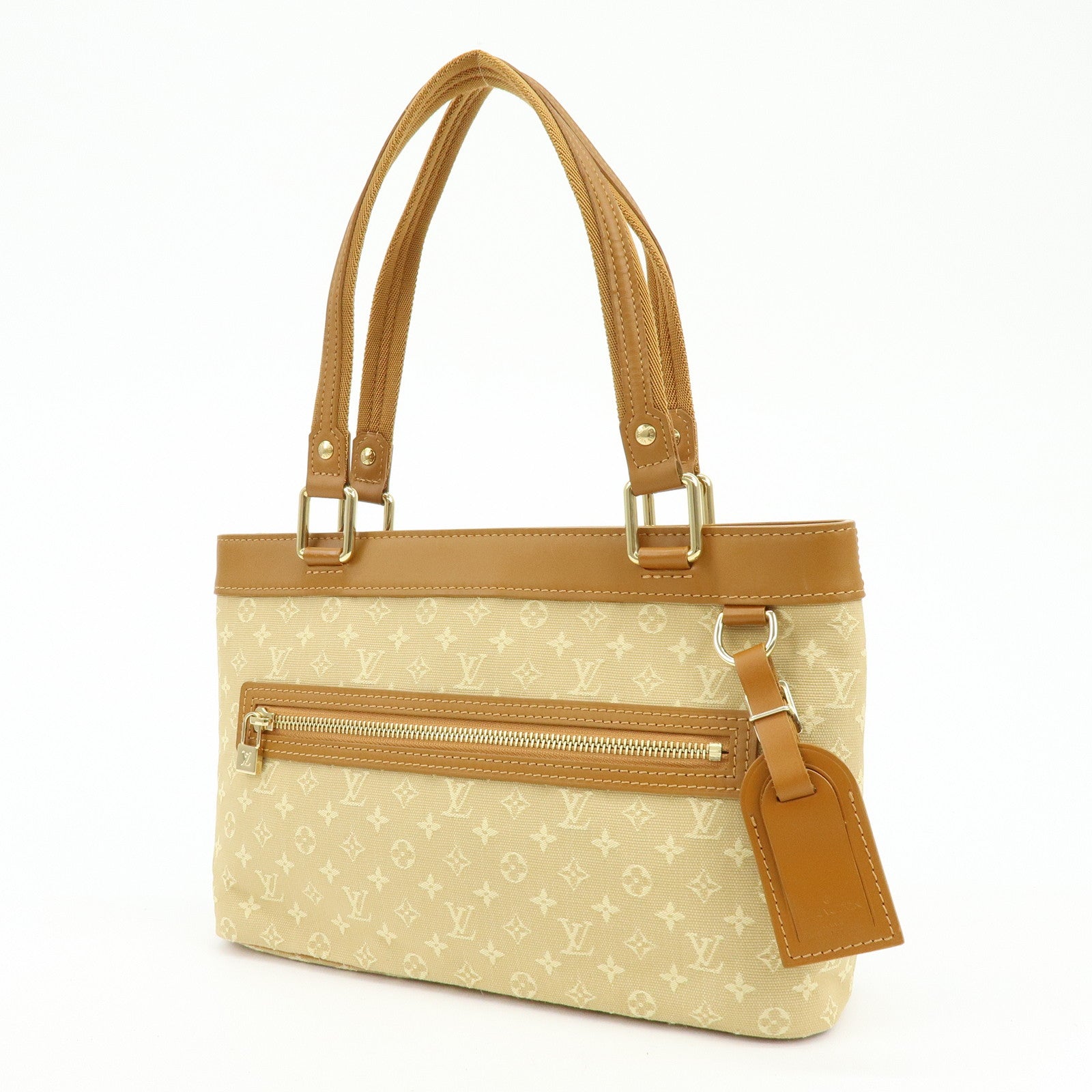Louis Vuitton Monogram Mini Lucille PM Hand Bag Beige M92684