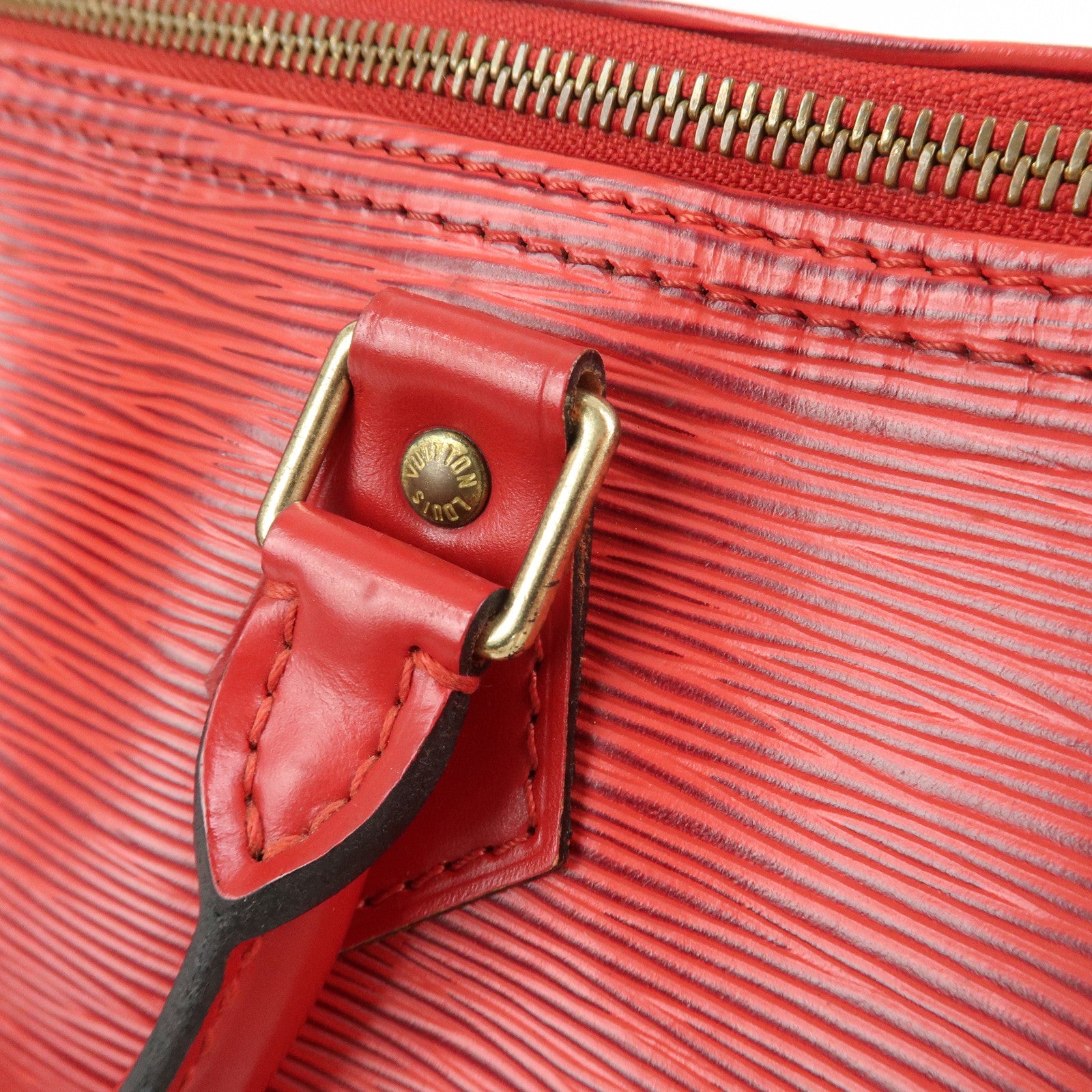 Louis Vuitton Epi Speedy 25 Hand Bag Castilian Red M43017