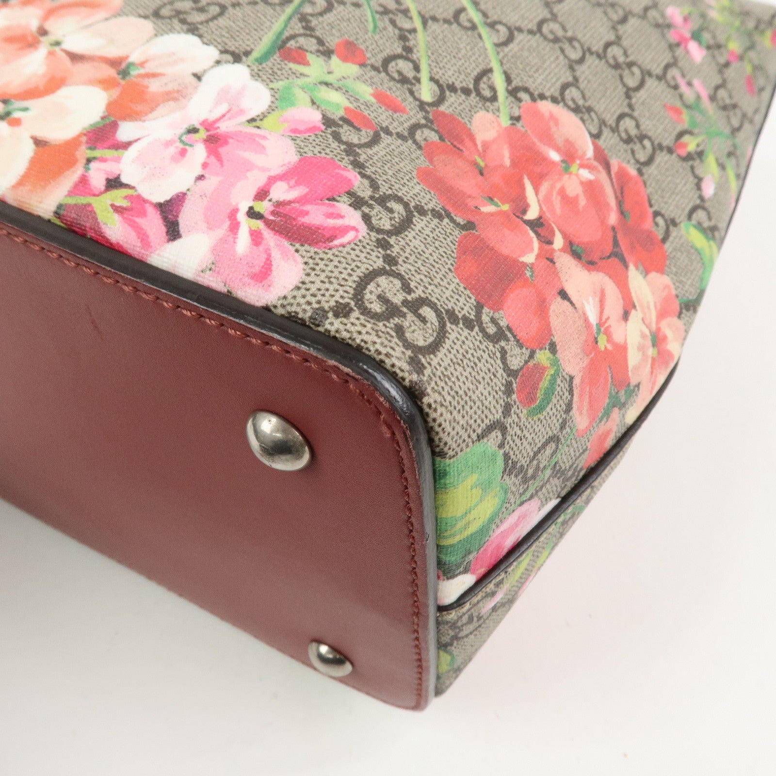 GUCCI GG Blooms GG Supreme 2Way Hand Shoulder Bag Floral 429147