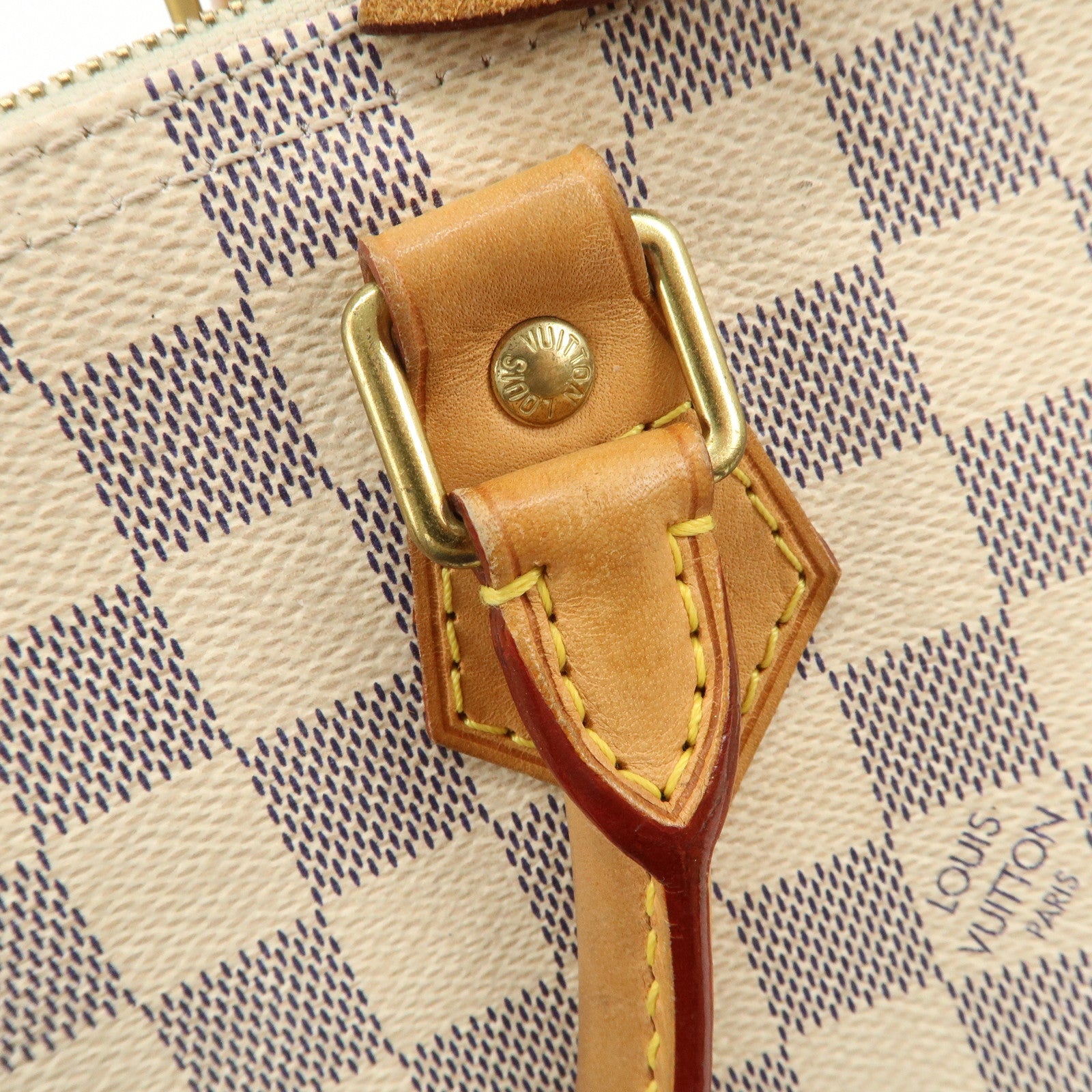 Louis Vuitton Damier Azur Speedy 30 Hand Bag Boston Bag N41533 Used