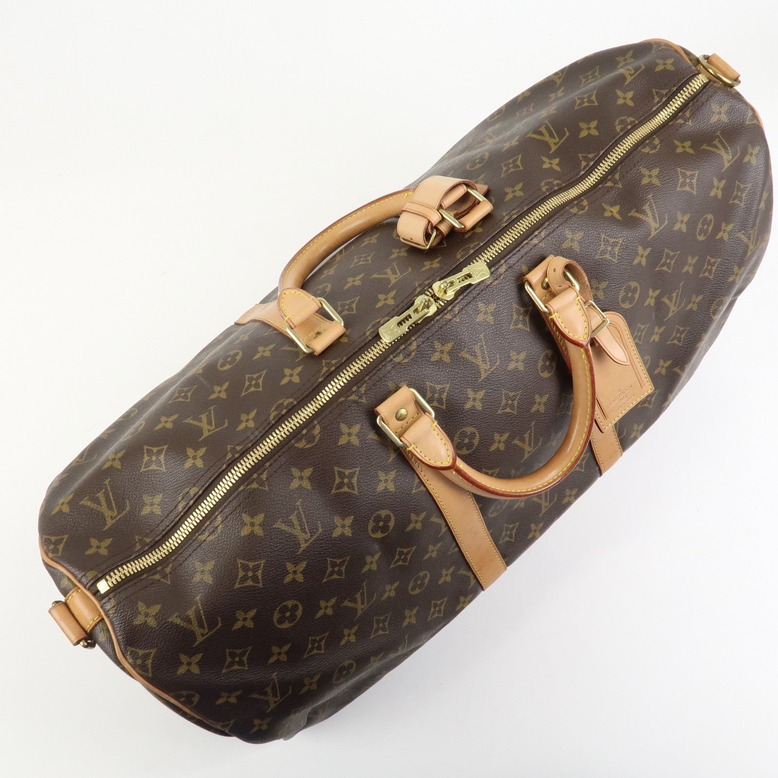 Louis Vuitton Monogram Keep All Bandouliere 55 Boston Bag M41414