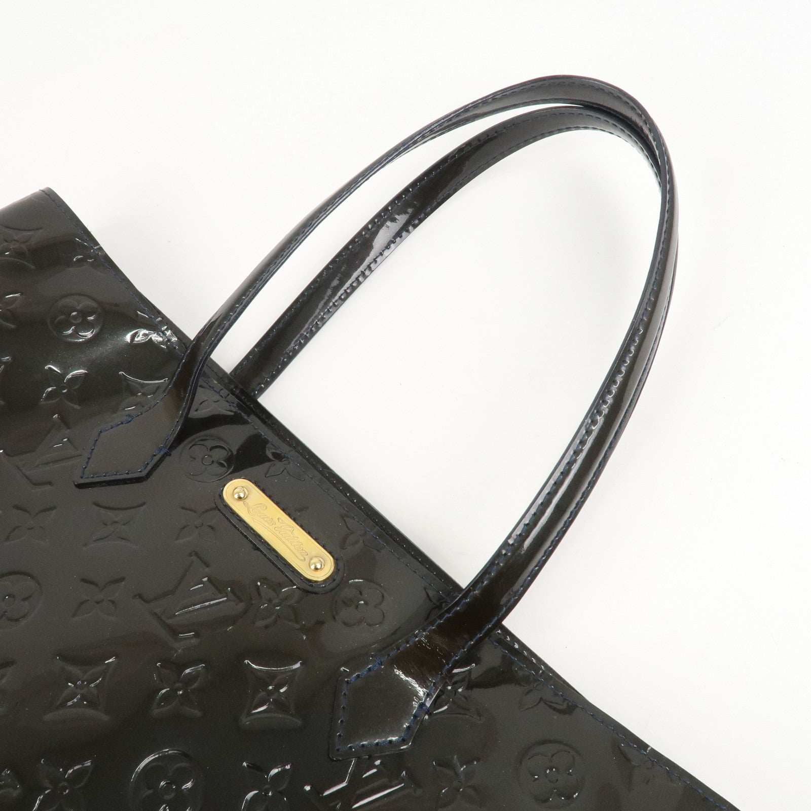 Louis Vuitton Monogram Vernis Leather Wilshire MM Hand Bag M91439