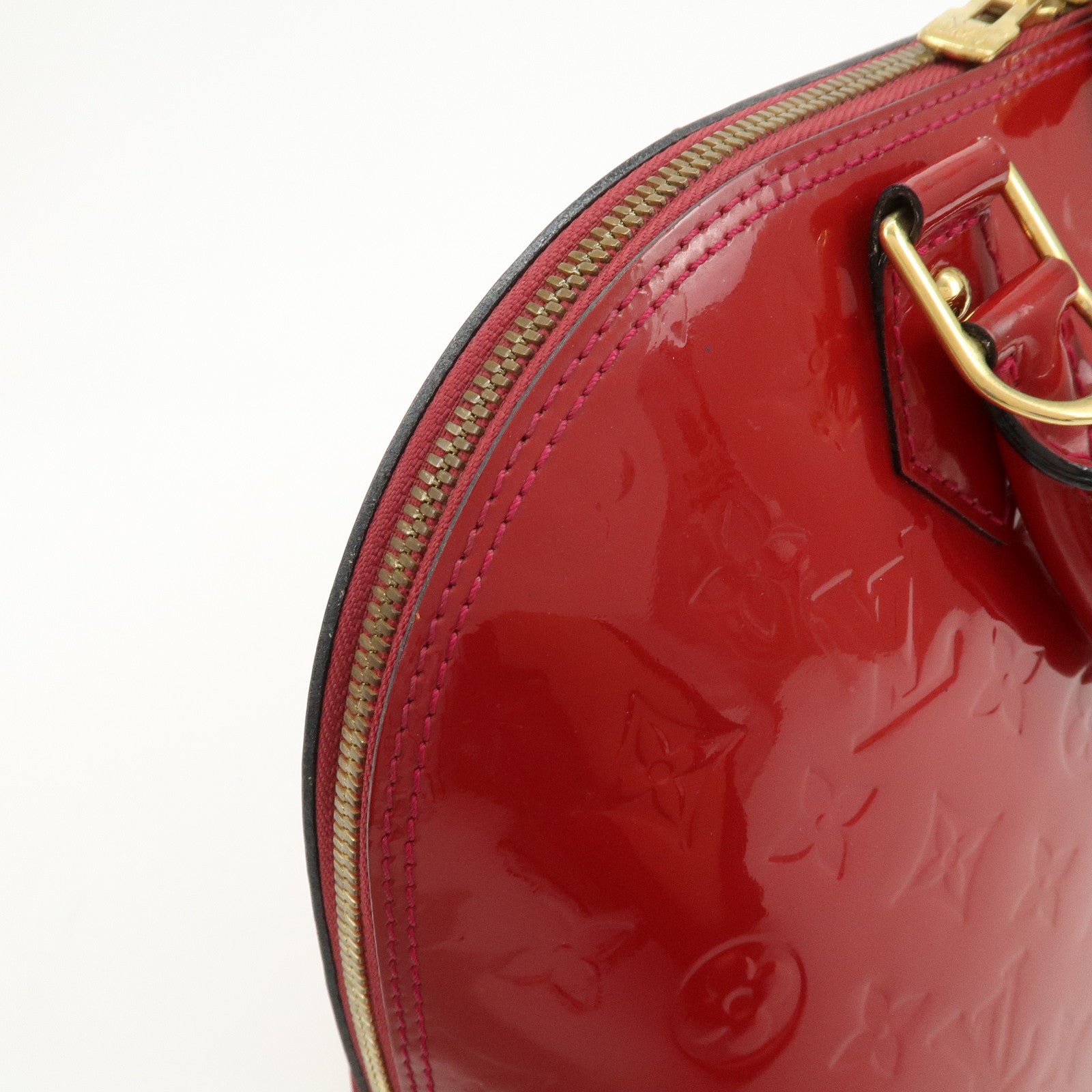 Louis Vuitton Monogram Vernis Leather Alma PM Hand Bag Rouge M91693